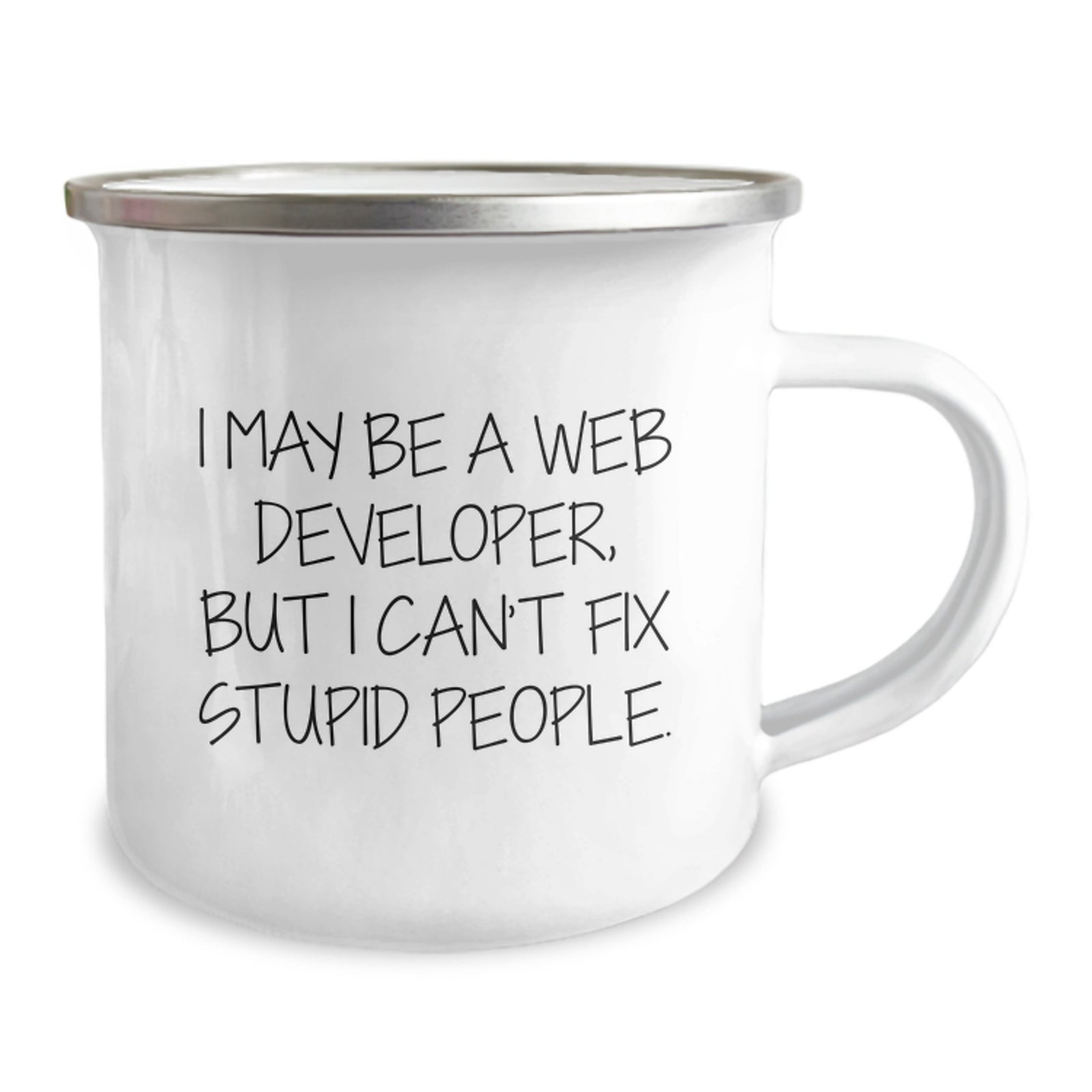 Birthday Gift for Her Web Developer Camping Mug Present with Quote - Image 2
