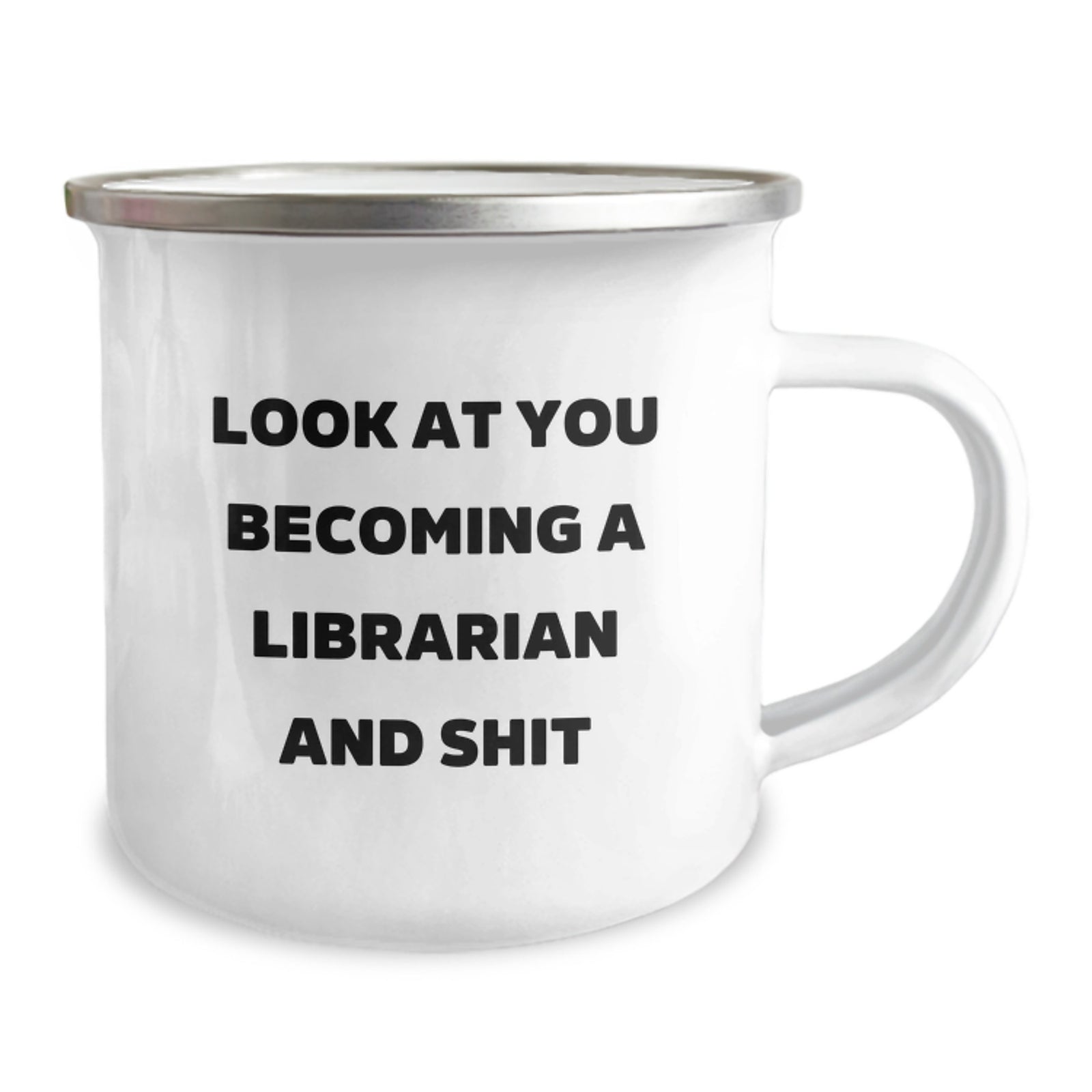 Librarian Gifts, Funny Quote Camping Mug for Mom, Unique Mother's Day Present from Family - Image 2