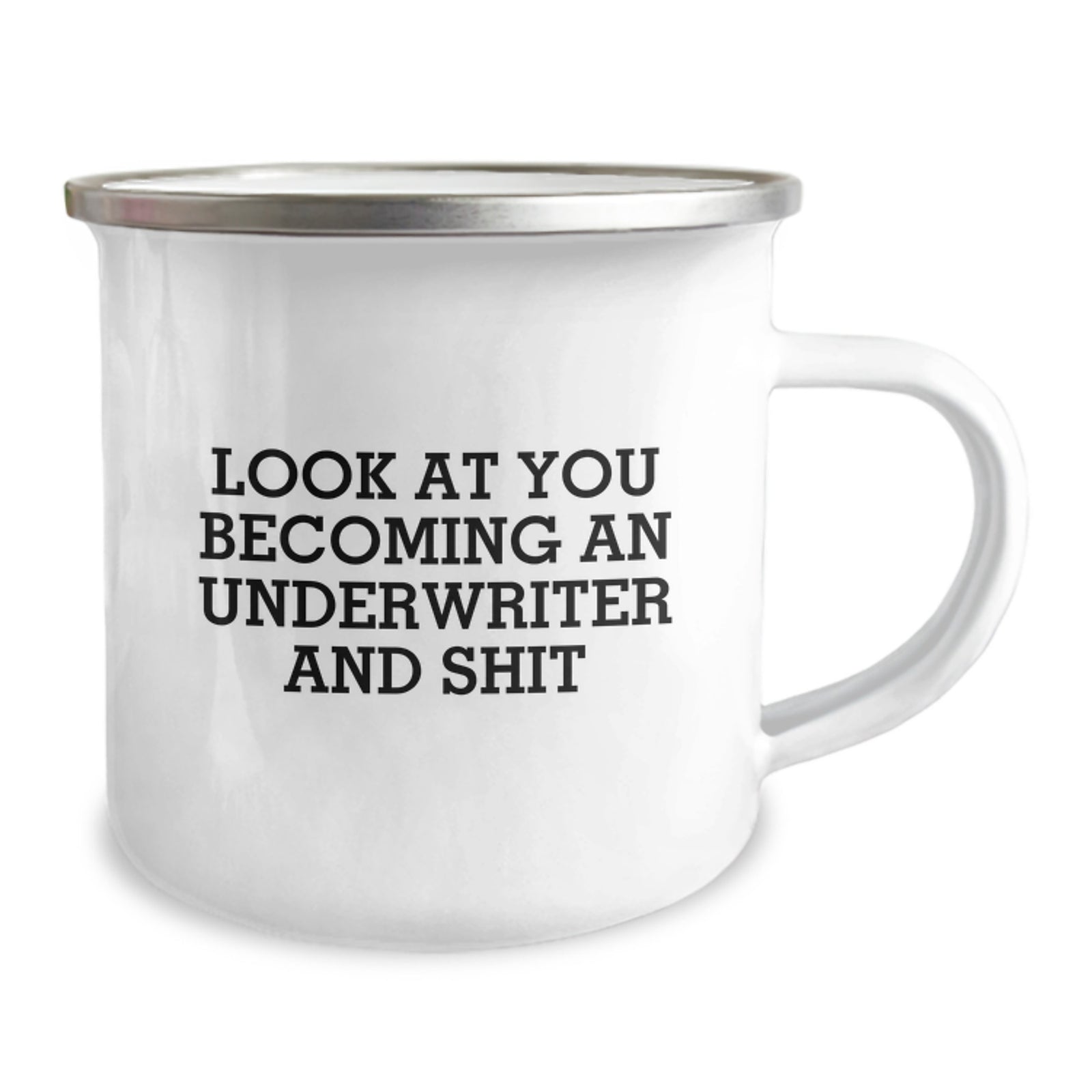 Christmas Gift for Her Underwriter Camping Mug - A Lighthearted Present - Image 2