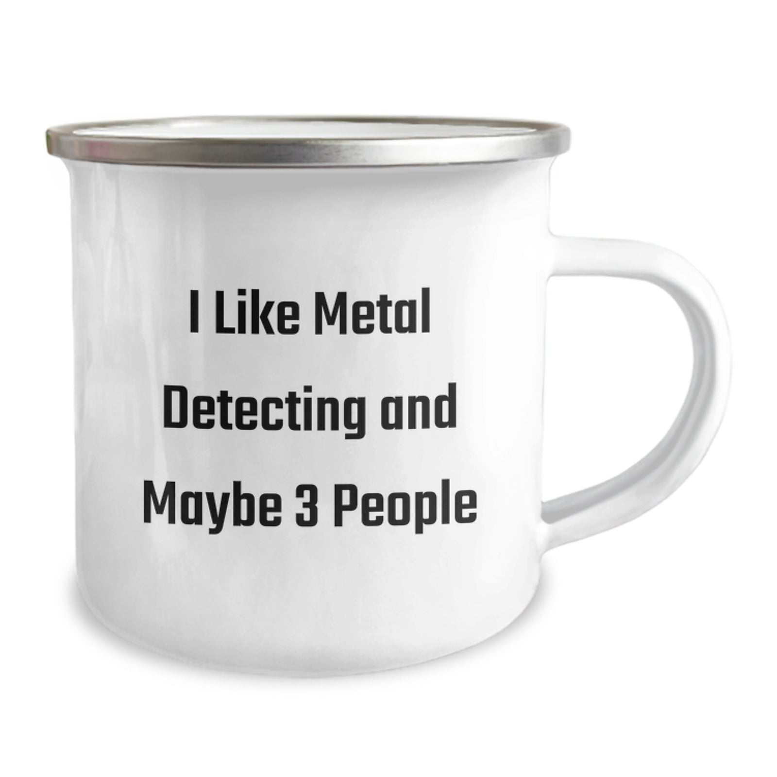 Funny Metal Detecting Gifts for Metal Detecting Enthusiasts - Gifts from Friends for Valentine's Unique Camping Mugs, I Like Metal Detecting And Maybe 3 People - Image 2