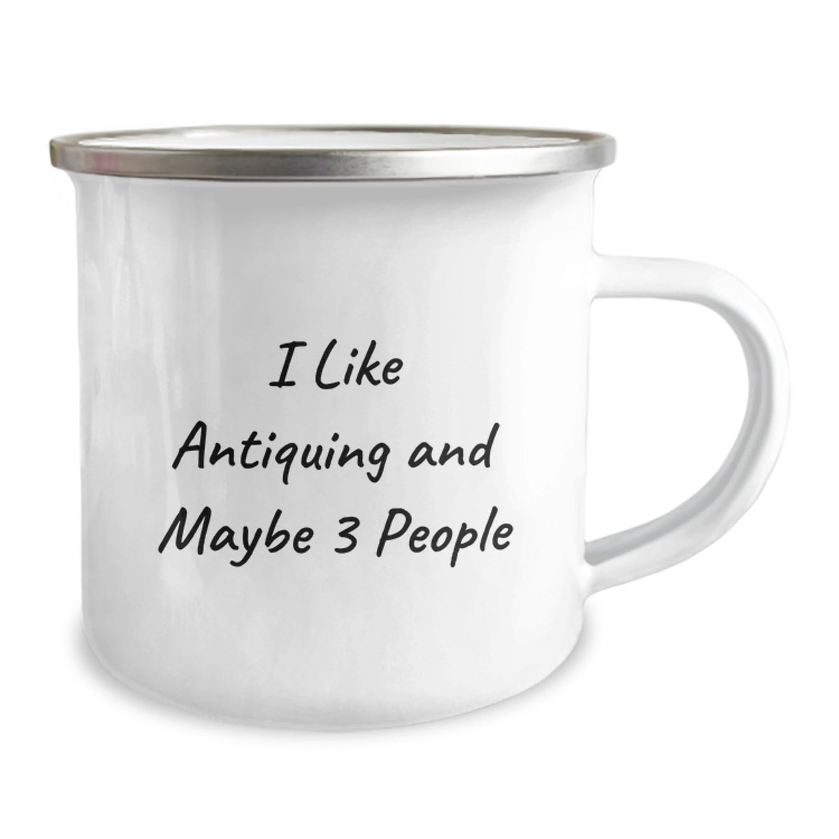 Christmas Gift for Her - I Like Antiquing And Maybe 3 People Camping Mug - Image 2
