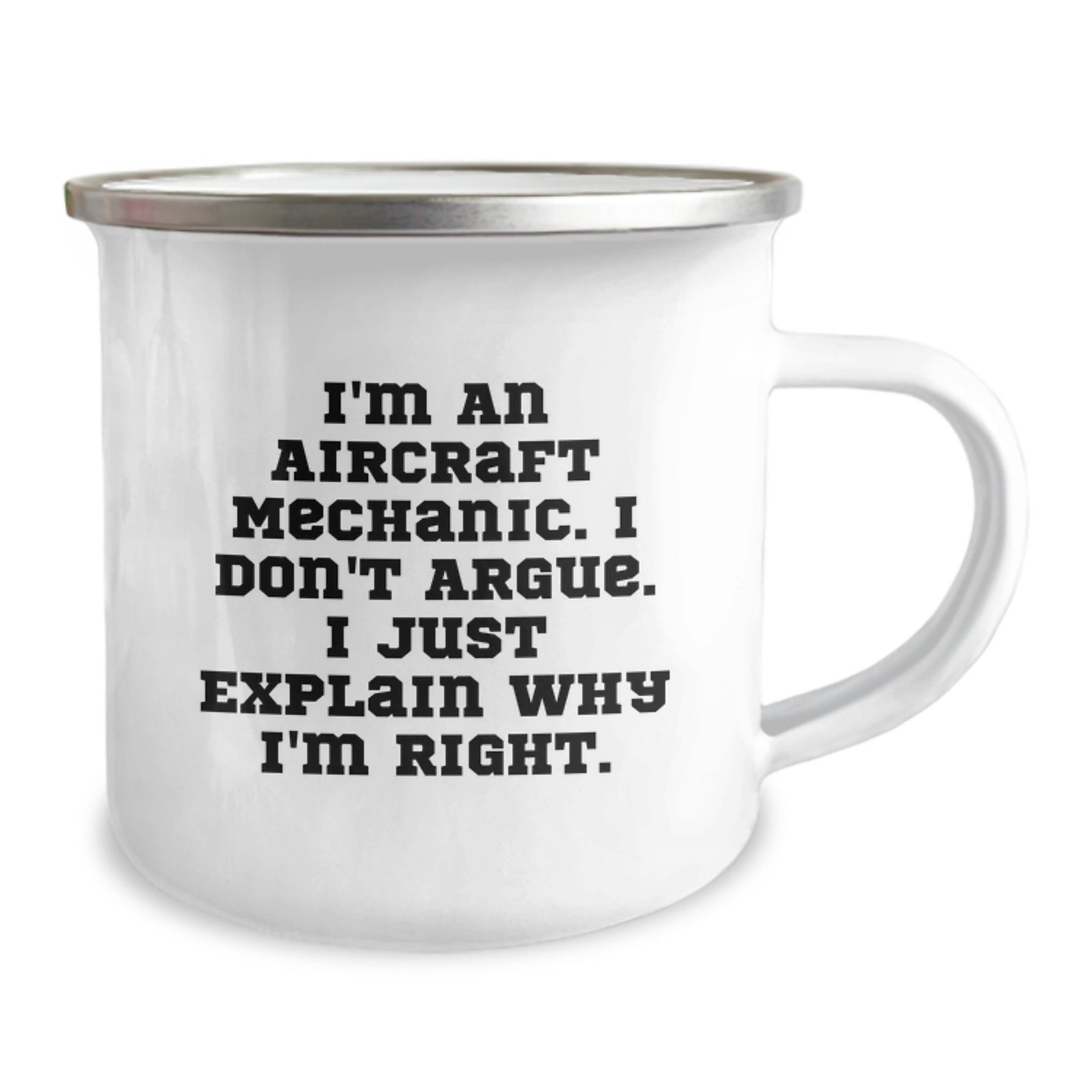 Aircraft Mechanic Keepsake Mug Gift for Him - I Don't Argue, I Explain - Image 2