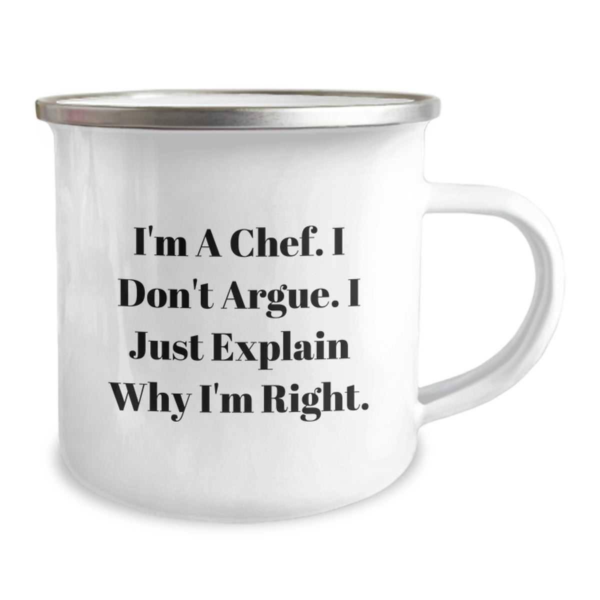 Funny Chef Gifts, Valentine's Unique Camping Mug, I'm A Chef Mug - Perfect for Chef Friends and Family - Gifts from Men to Women, Chef and Family - Image 2