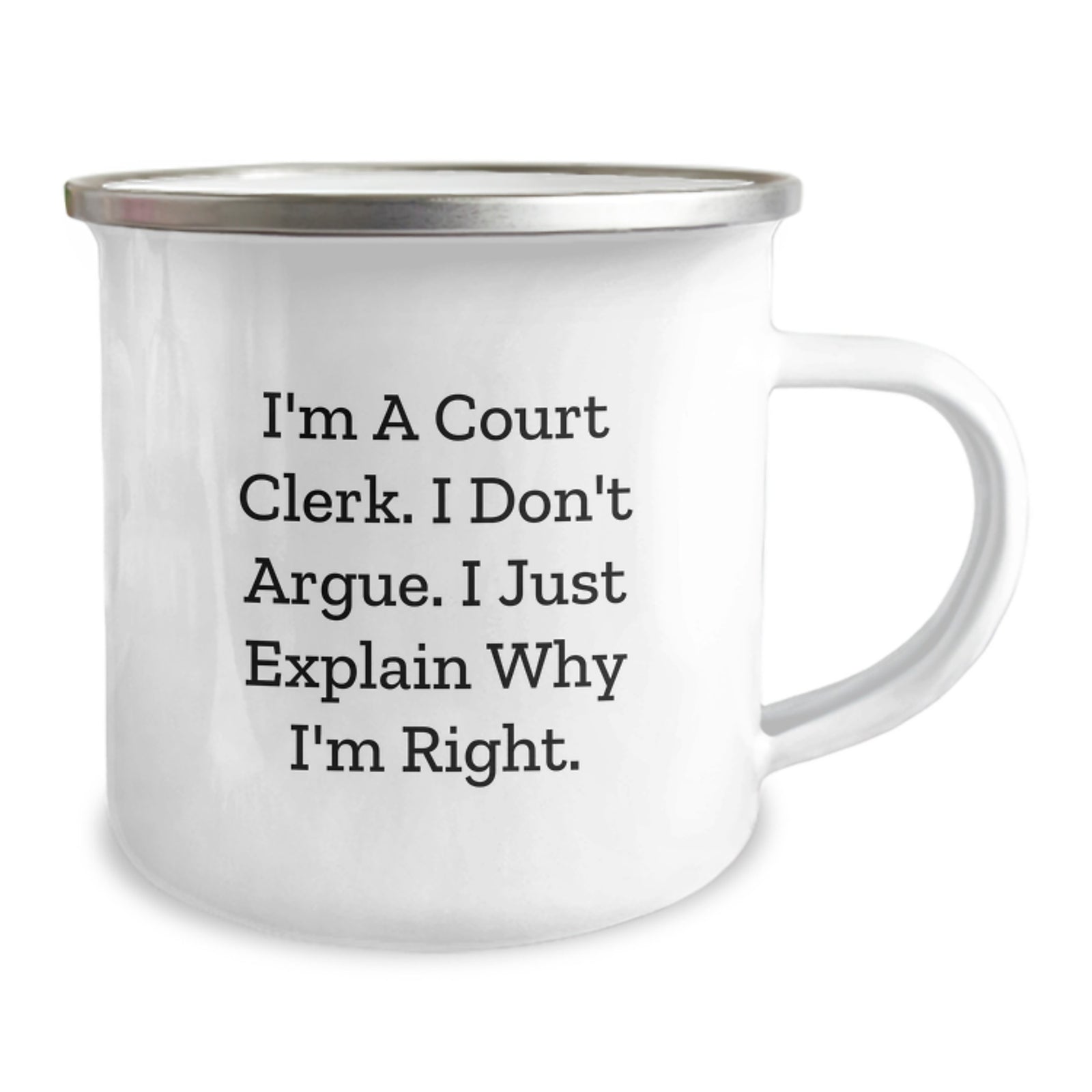 Court Clerk Keepsake Camping Mug for Him Birthday Gift - Image 2