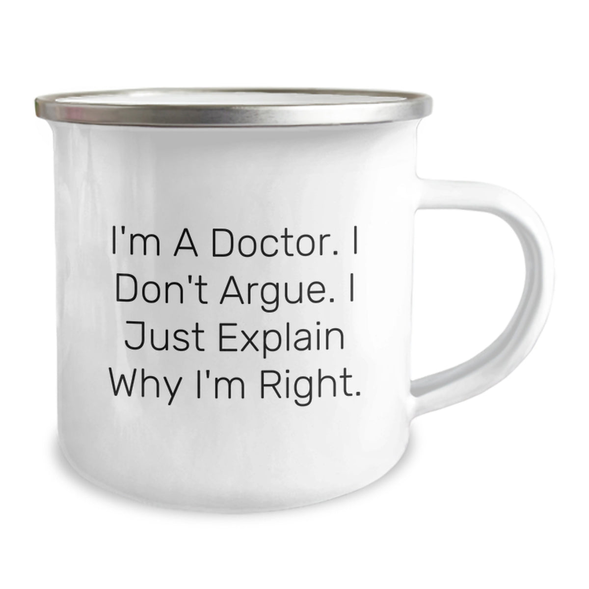 Funny Doctor Humor Gifts from Men to Friends and Family for Valentine's Unique Doctor Camping Mug - Image 2