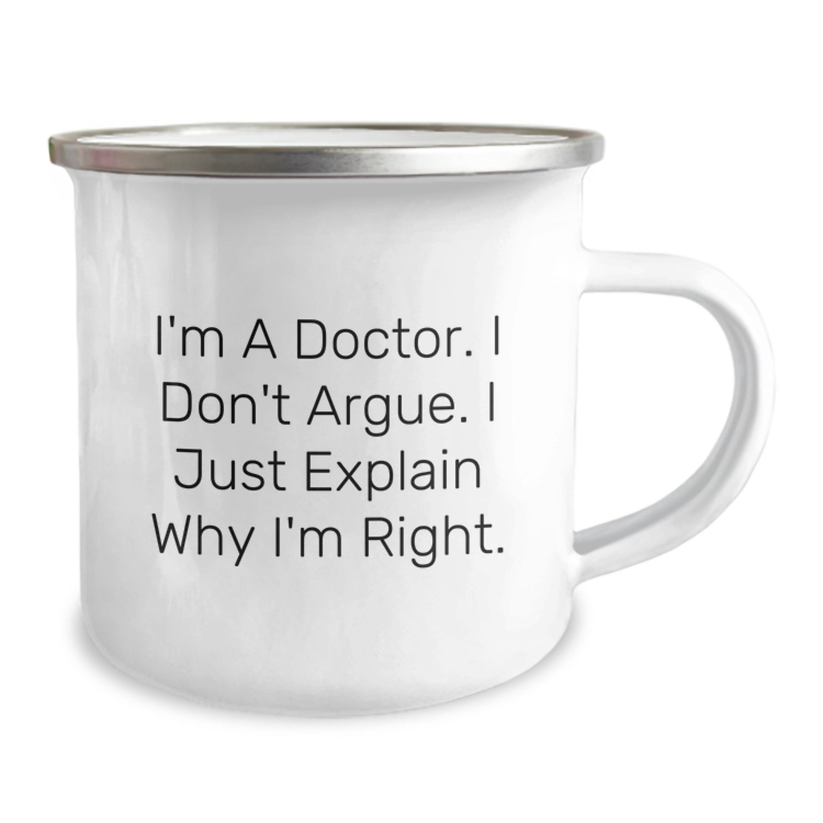 Funny Doctor Humor Gifts from Men to Friends and Family for Valentine's Unique Doctor Camping Mug - Image 2