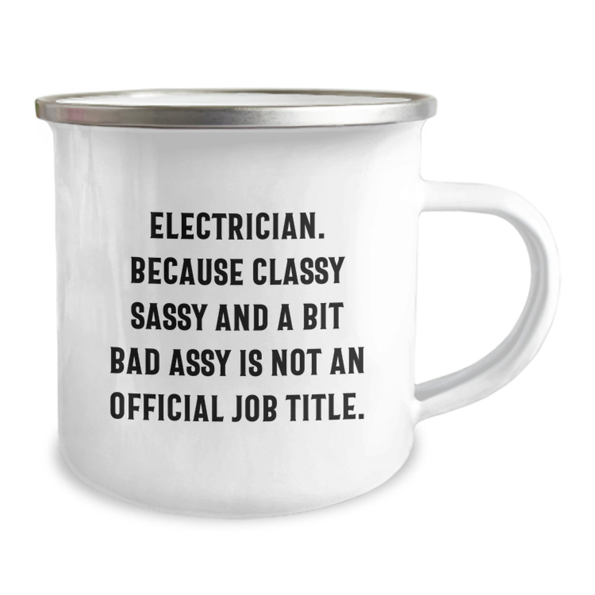Electrician Keepsake Camping Mug for Him Birthday Gift Stainless Steel - Image 2