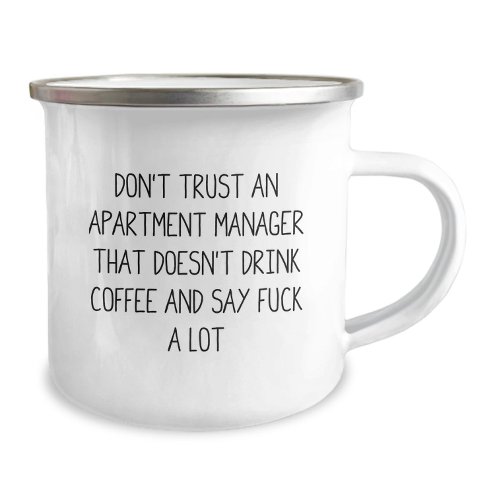 Funny Gifts from Men to Apartment Manager Friends - Don't Trust an Apartment Manager That Doesn't Drink Coffee and Say F--k A Lot - Mother's Day Unique Gifts for Apartment Manager Women - Image 2