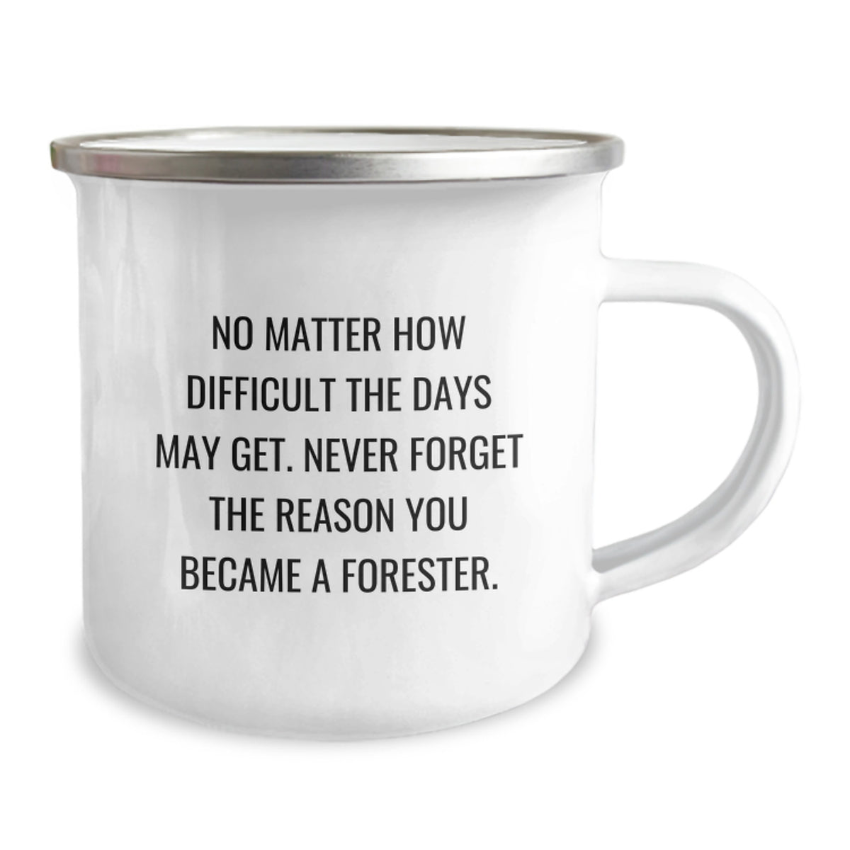Inspiring Forester Gifts from Family for Graduation Unique, Funny Quote - 12 oz Camping Mug for Forester Men - Image 2