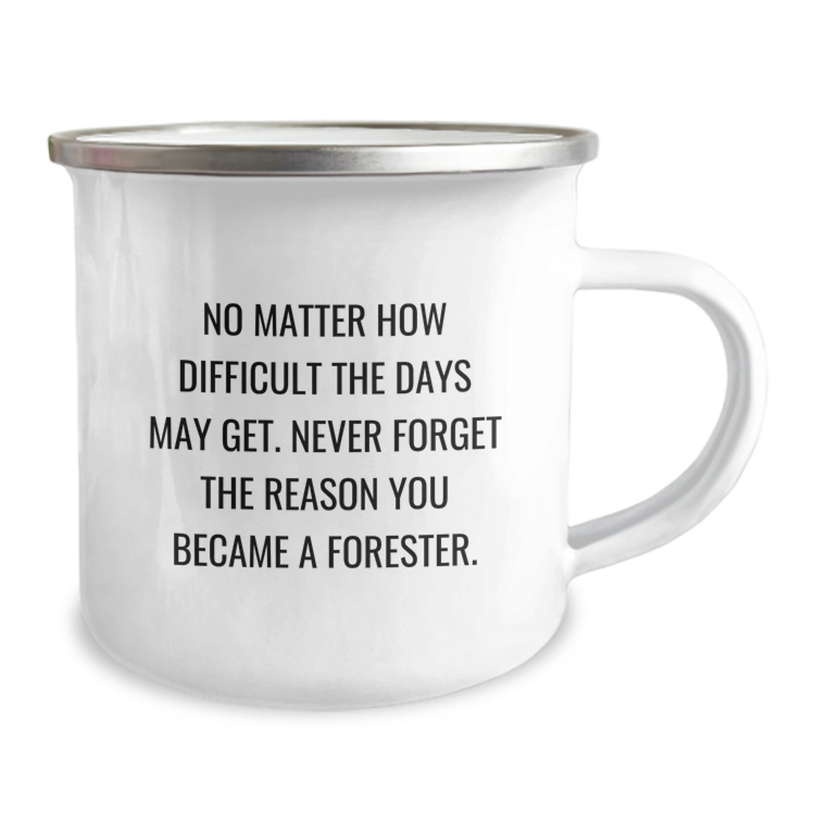 Inspiring Forester Gifts from Family for Graduation Unique, Funny Quote - 12 oz Camping Mug for Forester Men - Image 2