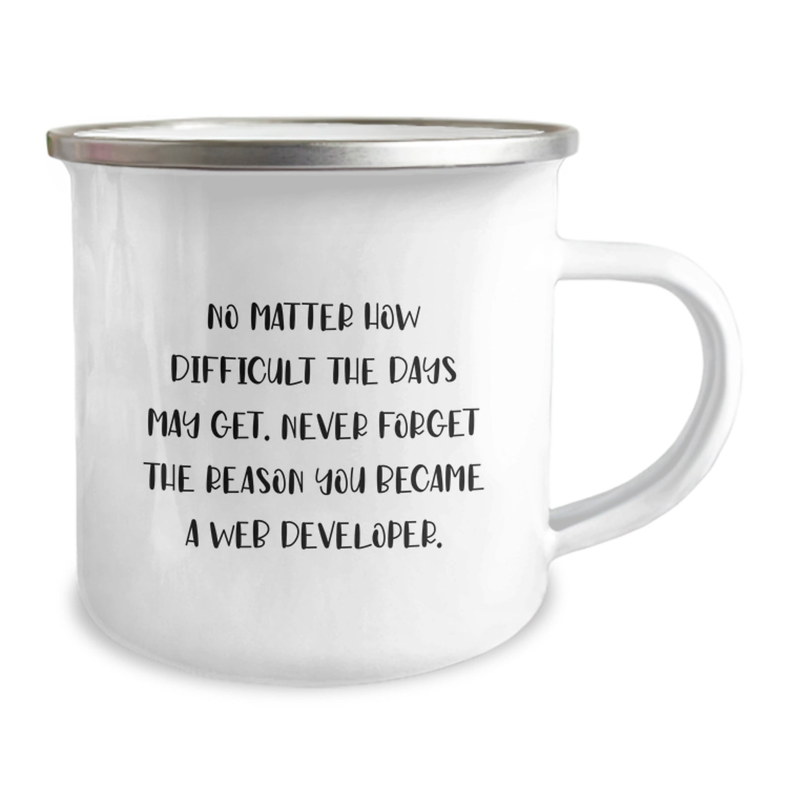 Graduation Unique Gifts for Web Developer, Funny Inspirational Quotes, Stainless Steel Camping Mug, Gifts from Men to Women, Friends, Coworkers, Family - Image 2