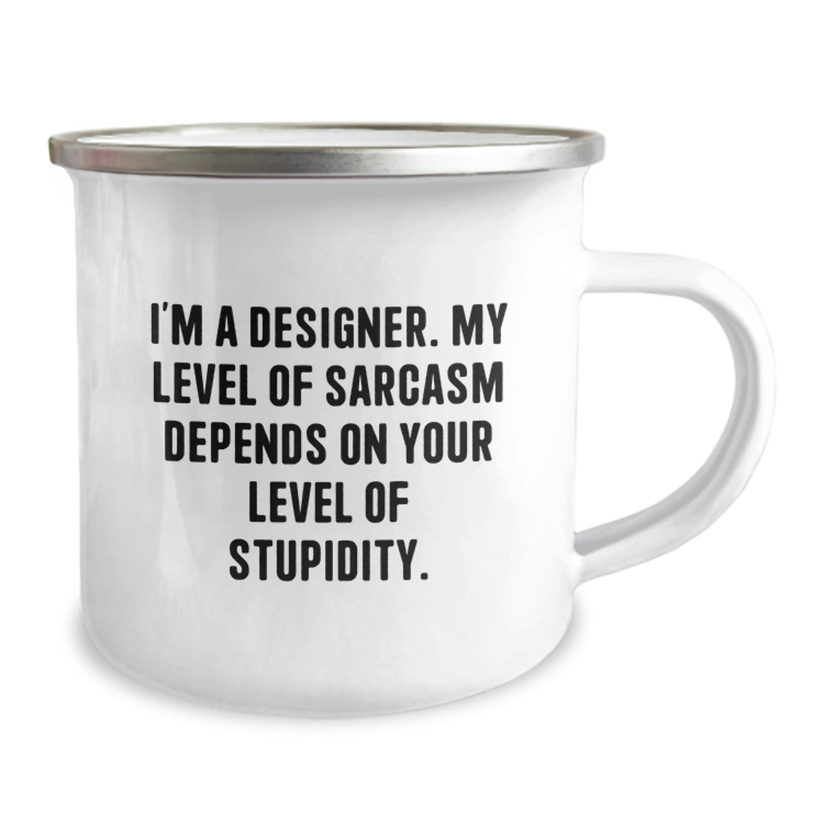 Designer Camping Mug Gift for Him - Sarcastic Quote Keepsake - Image 2