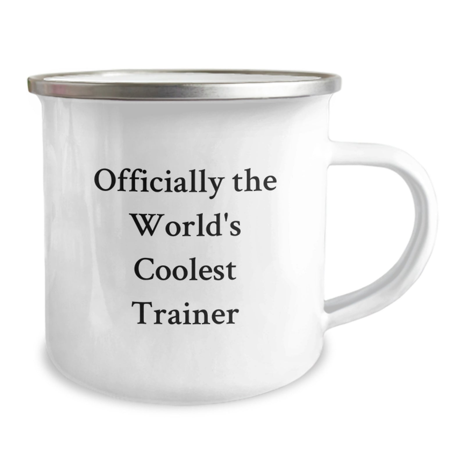 Funny Trainer Gifts from Friends for Graduation Unique Camping Mug Officially The World's Coolest Trainer - Image 2