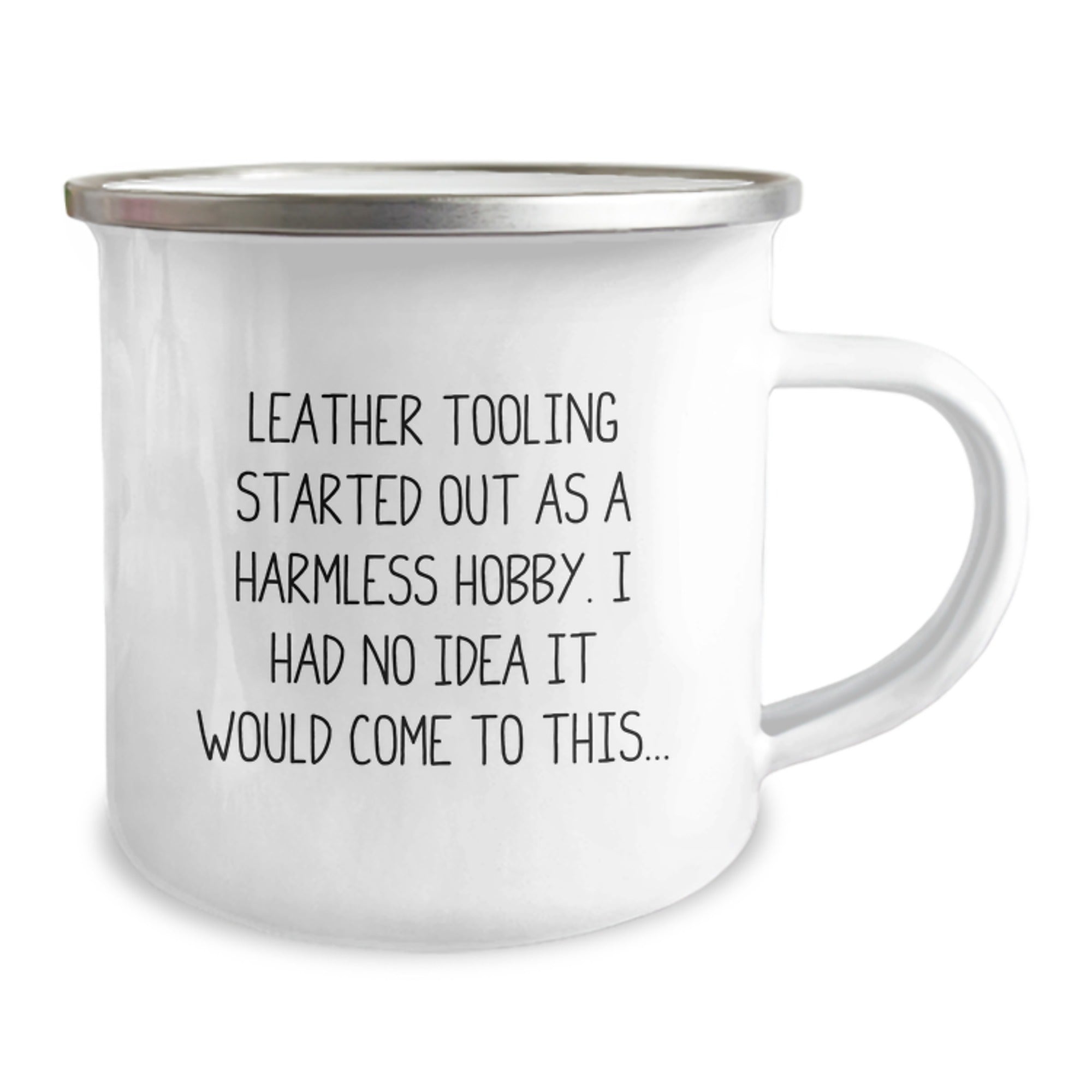 Leather Tooling Camping Mug for Birthday Unique Gifts from Friends to Men with Funny Quote, Unique Presents for Leather Tooling Hobbyists, Gifts for Men, Gifts from Family - Image 2