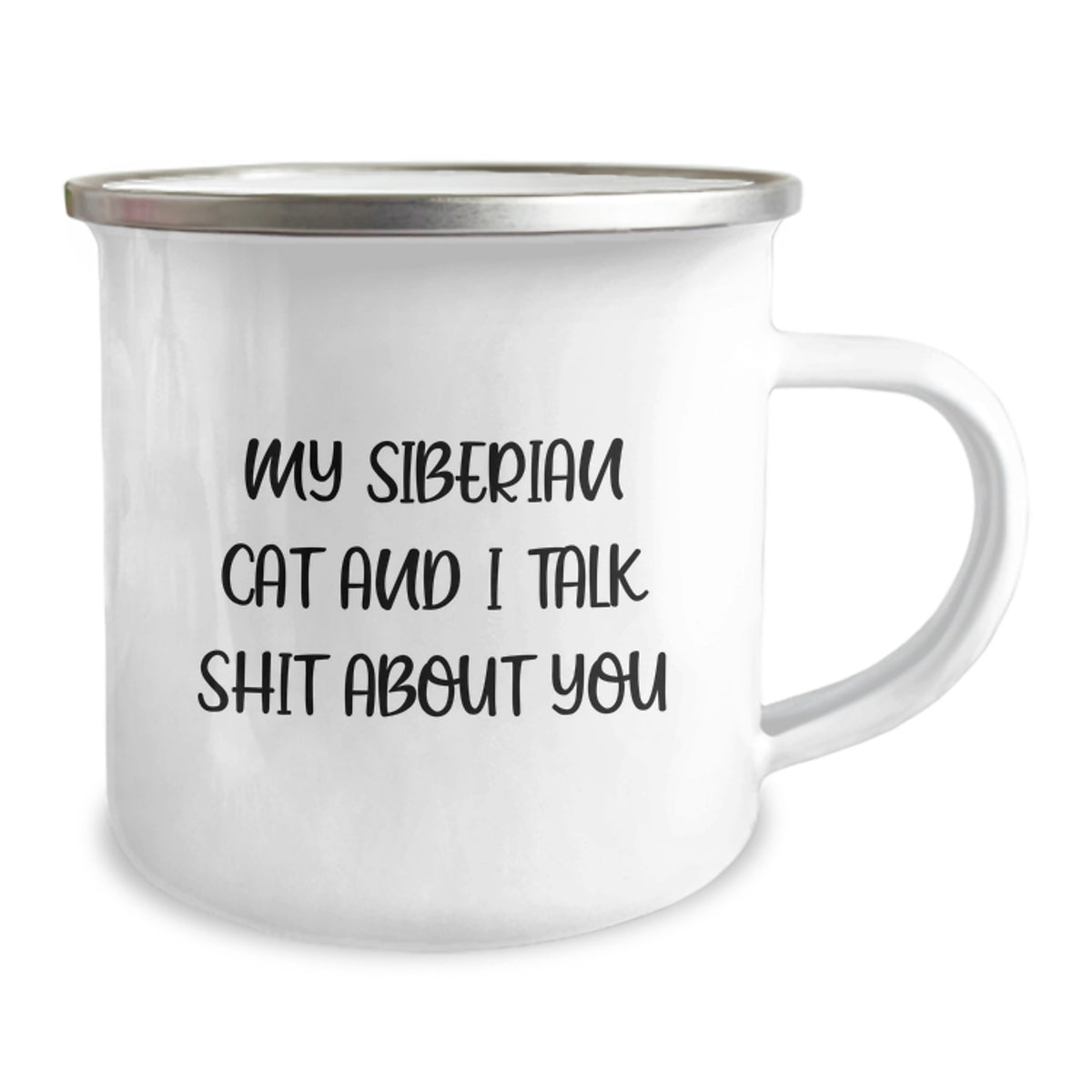 Siberian Cat Gifts from Friends - Funny Camping Mug for Graduation Unique Gifts, Funny Quote about Siberian Cats and Their Owners - Image 2