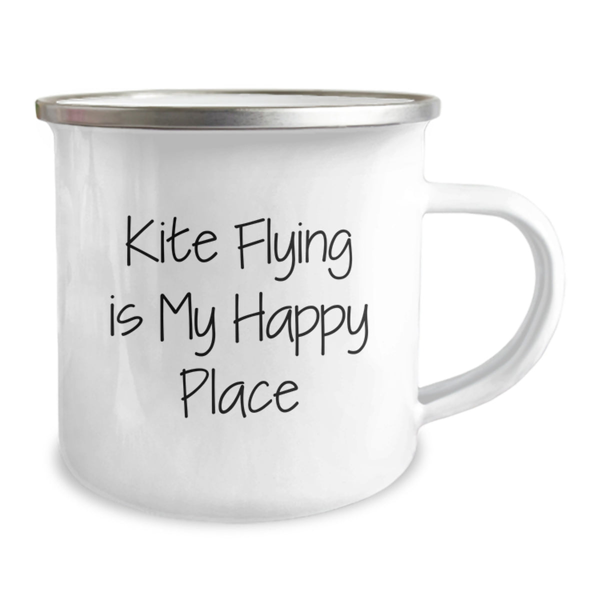 Joyful Camping Mug Gift for Friends - Kite Flying Is My Happy Place - Image 2