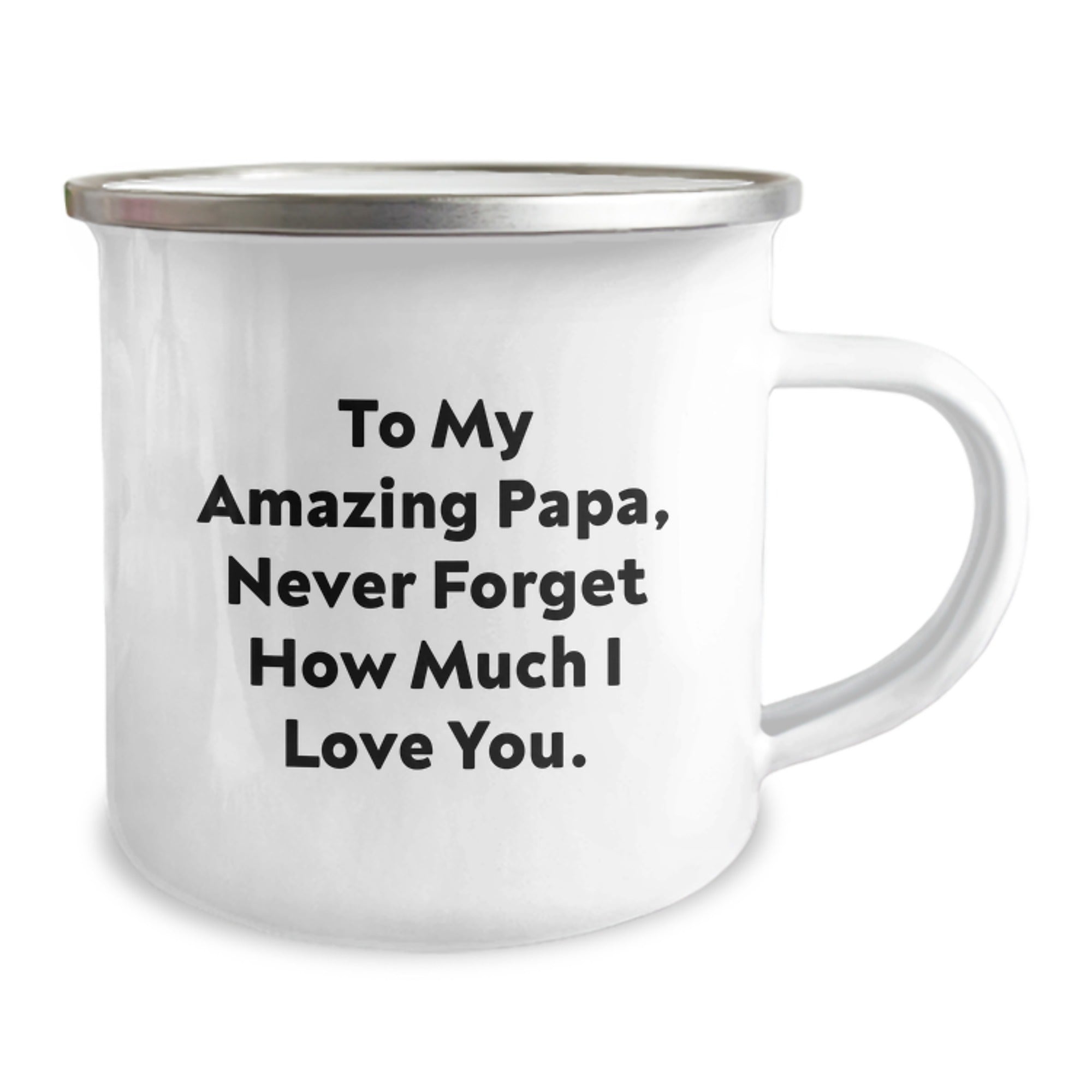 Funny Papa Camping Mug, To My Amazing Papa, Gifts from Family for Papa Graduation Unique Gifts, Papa Love Quote - Image 2
