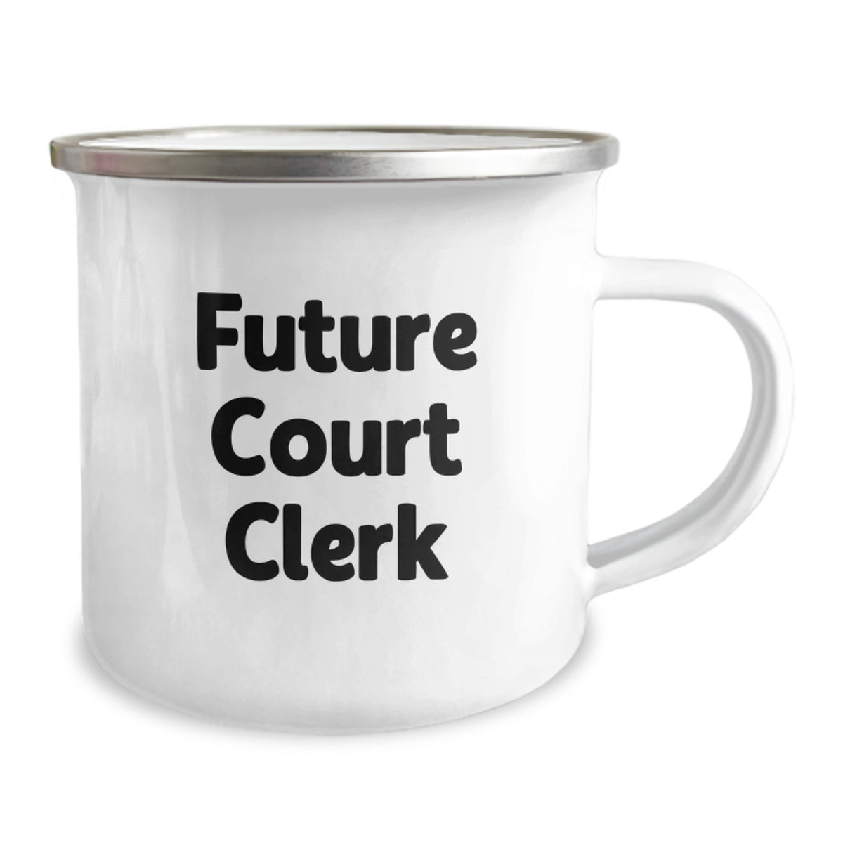 Court Clerk Gift for Him - Future Court Clerk Keepsake Camping Mug - Image 2