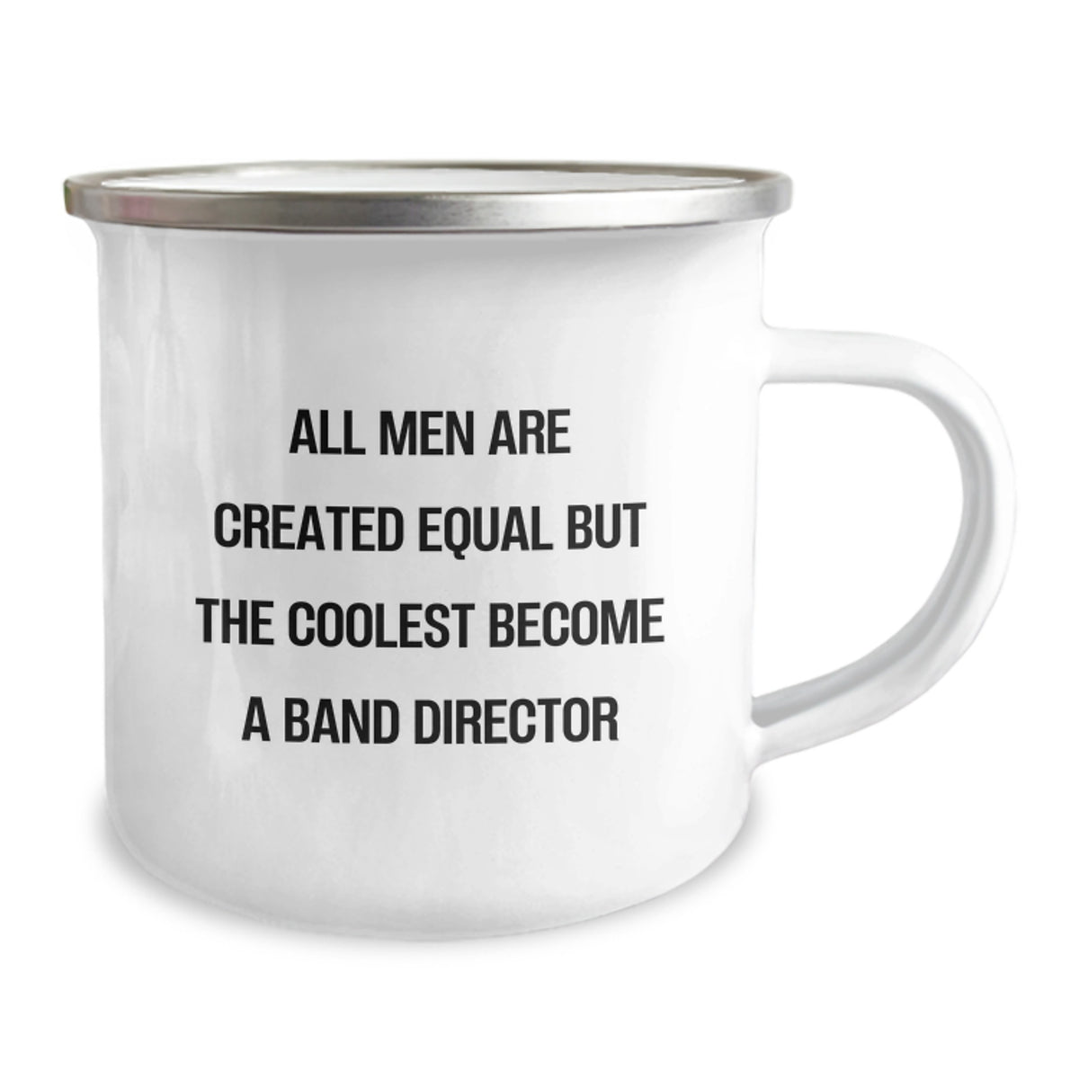 Funny Band Director Gifts for Him from Friends, Unique Graduation Mugs with Inspirational Quote, 12 oz Stainless Steel Camping Mug with Enamel Finish - Image 2