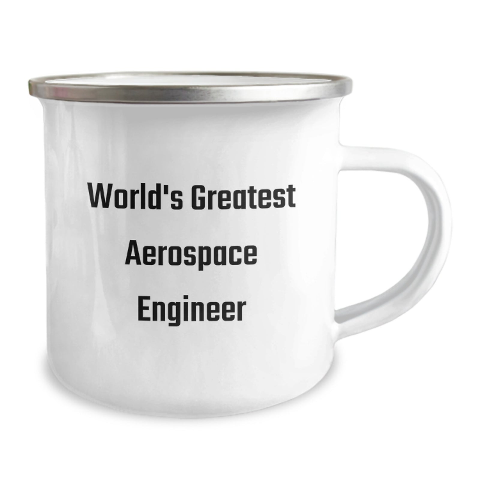 Aerospace Engineer Funny Quote Camping Mug, Gifts from Men to Friends, Unique Graduation Gifts for Aerospace Engineer Students, World's Greatest Aerospace Engineer - Image 2
