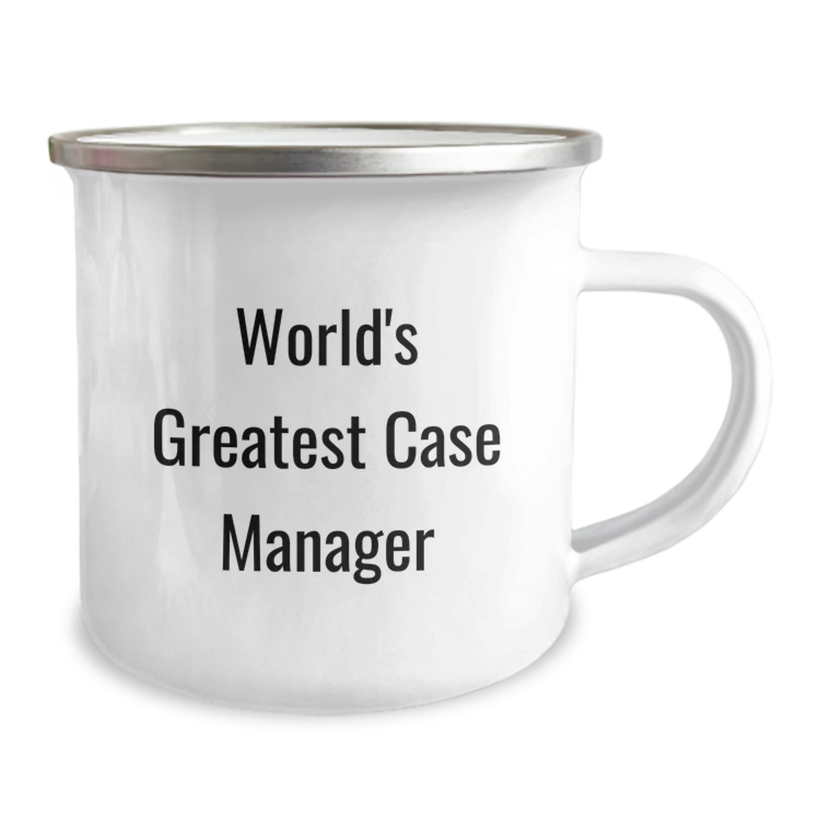 Funny Case Manager Gifts for Men from Family - World's Greatest Case Manager Camping Mug, 12 oz Stainless Steel - Image 2