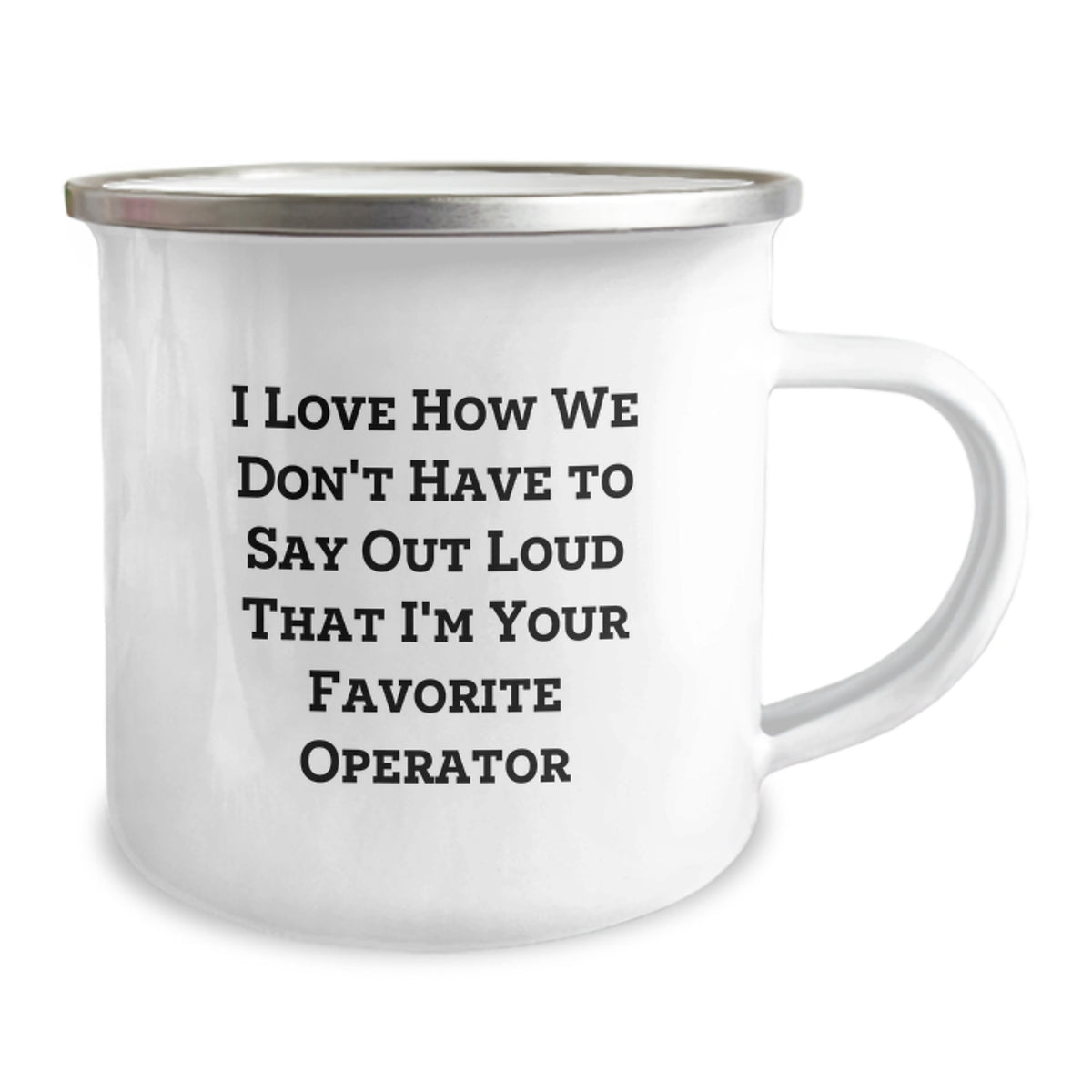 Funny Operator Gifts for Men - 'I Love How We Don't Have To Say Out Loud' Christmas Unique Mugs from Friends to Operator - Image 2