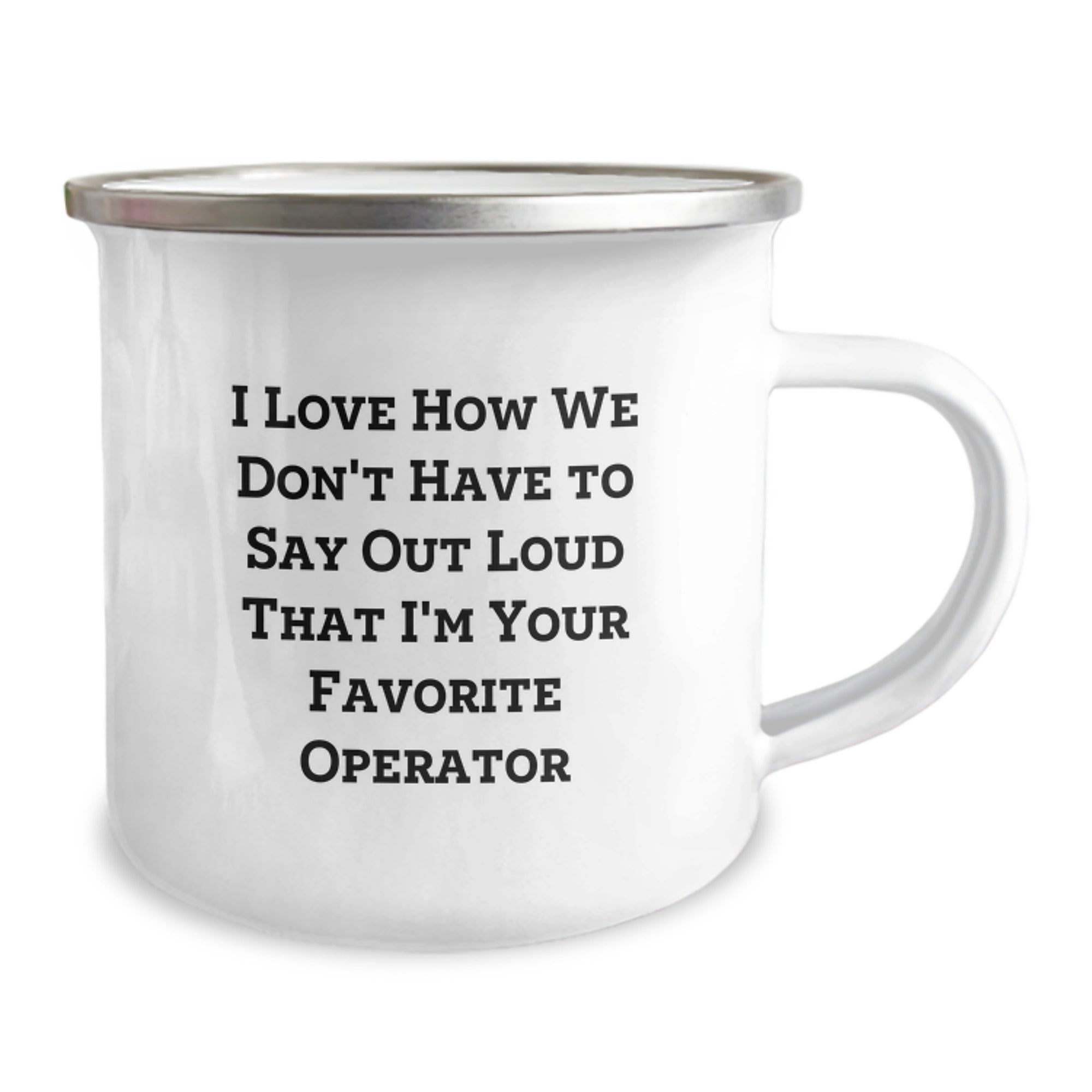 Funny Operator Gifts for Men - 'I Love How We Don't Have To Say Out Loud' Christmas Unique Mugs from Friends to Operator - Image 2