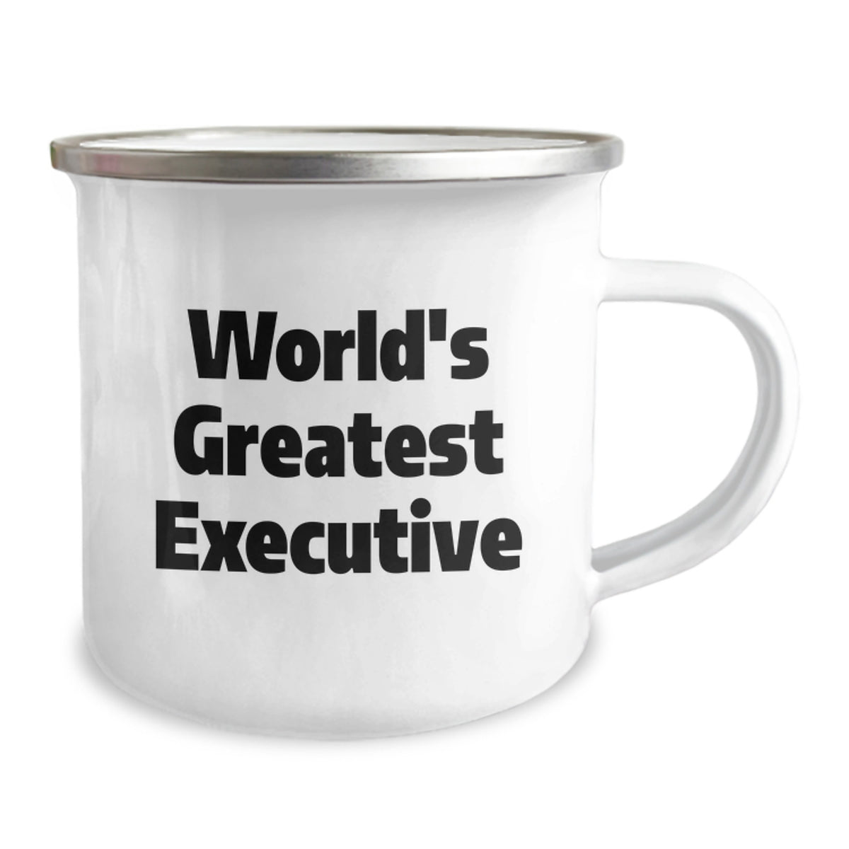 World's Greatest Executive Funny Camping Mug Gifts from Friends for Birthday, 12 oz Capacity, Stainless Steel with Enamel Finish - Image 2