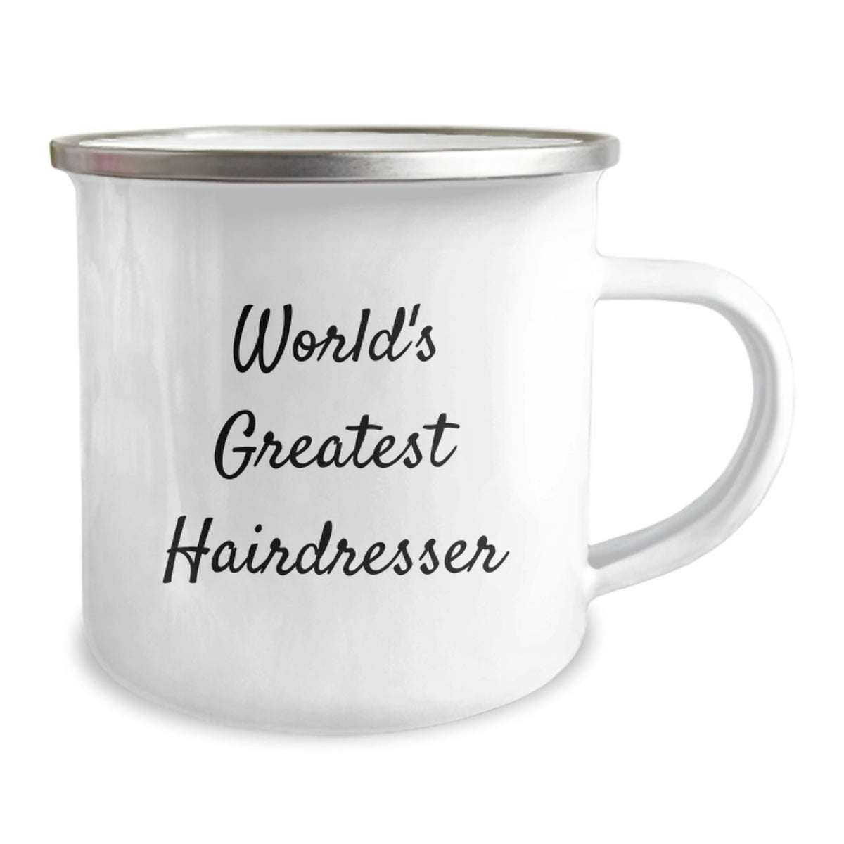 Funny Gift from Men to Hairdresser World's Greatest Dad Father's Day Camping Mug - Image 2