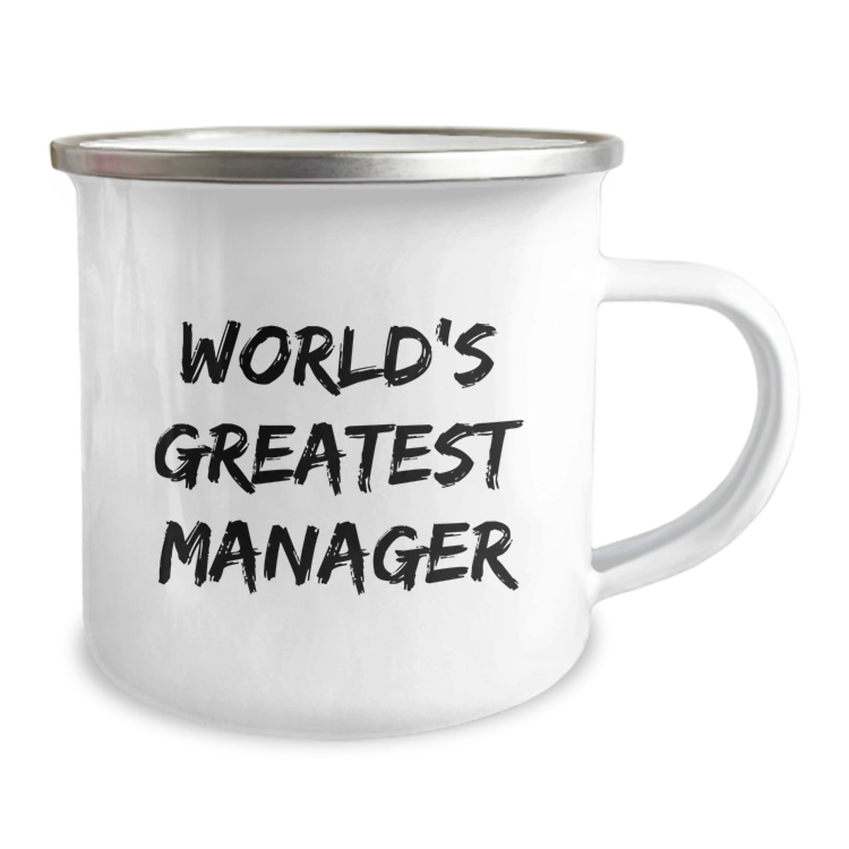 Unique Gifts from Men to World's Greatest Manager Funny Valentine's Camping Mug - Image 2