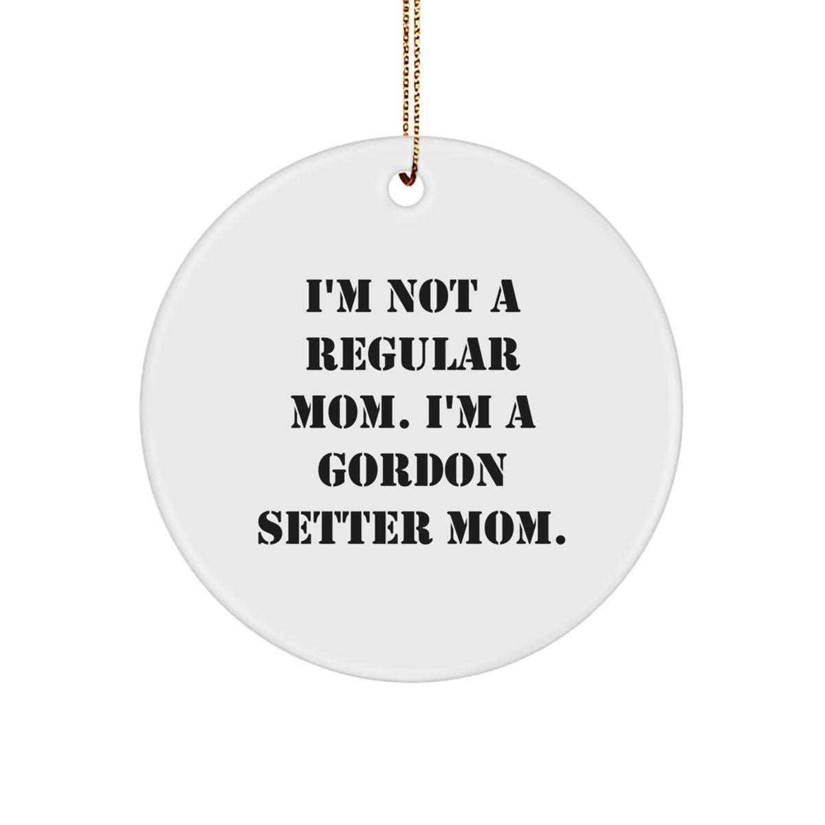 Favorite Gordon Setter Mom Christmas Ornament Gift for Kids - Image 1