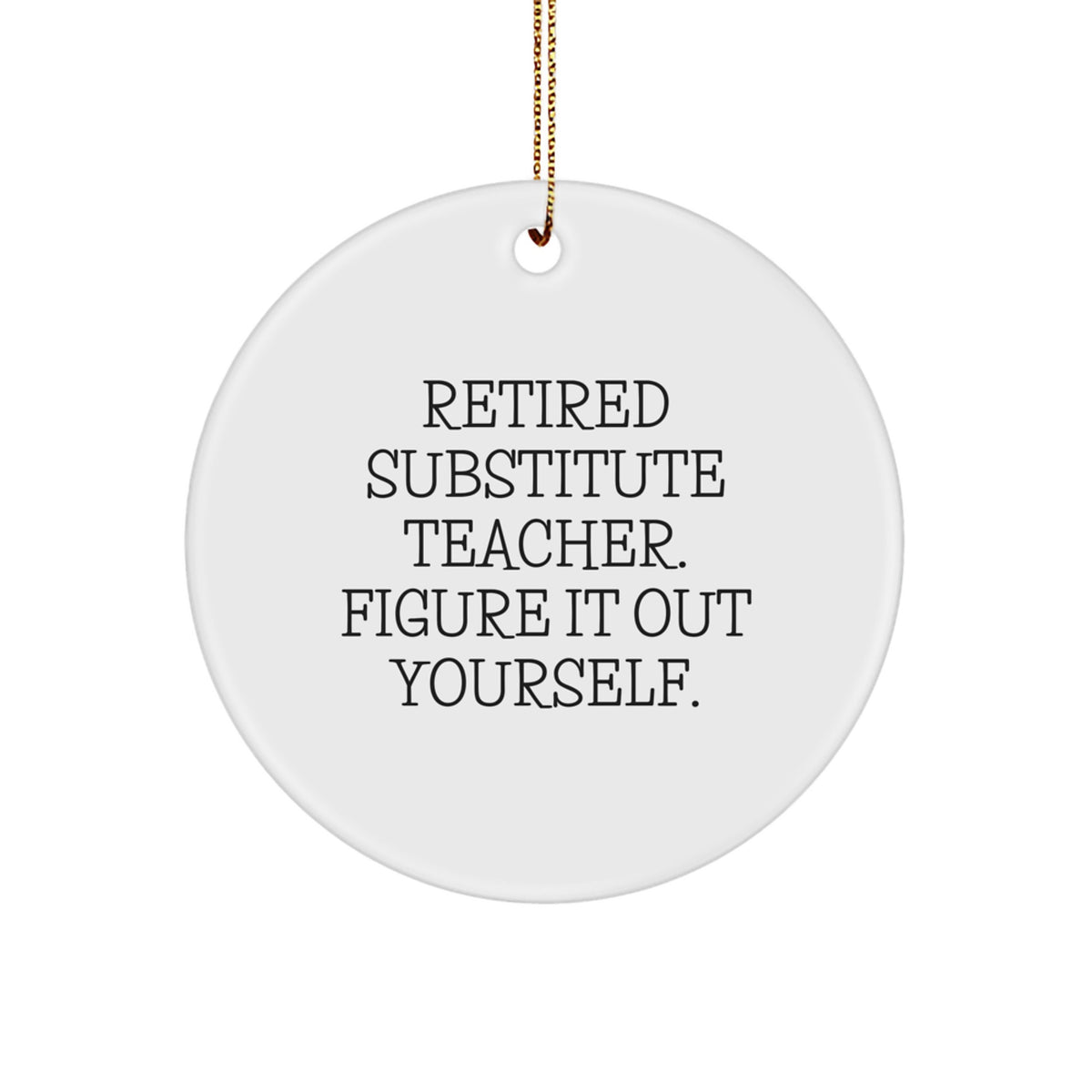 Substitute Teacher Keepsake Christmas Ornament for Him Gift - Image 1