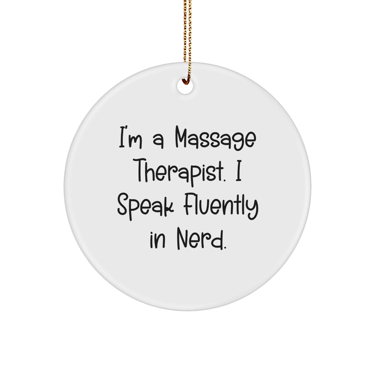 Massage Therapist Keepsake Christmas Ornament for Him Surprise Gift Now - Image 1