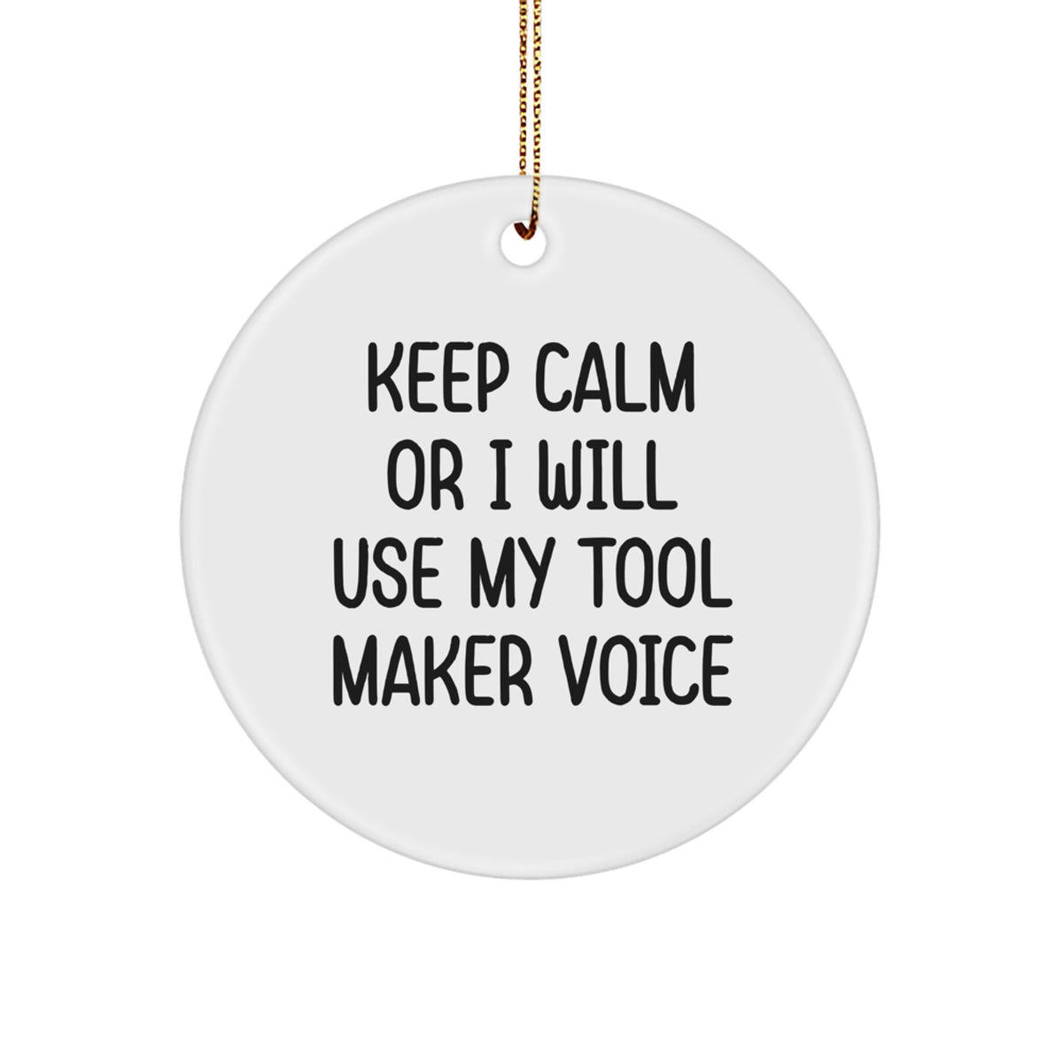 Christmas Gift for Her Tool Maker Circle Ornament Present - Image 1