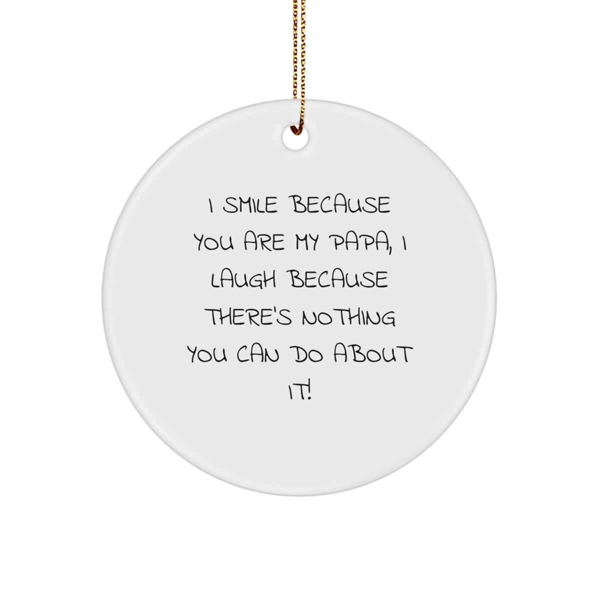 Playful Papa Christmas Ornament Gift for Grandpa - Novelty Keepsake - Image 1