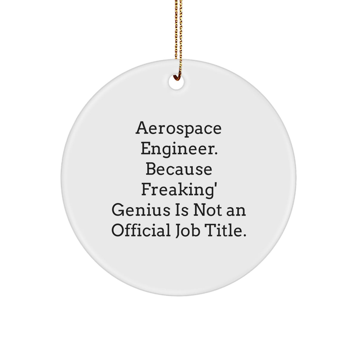 Christmas Gift for Her Aerospace Engineer Ornament Present - Image 1