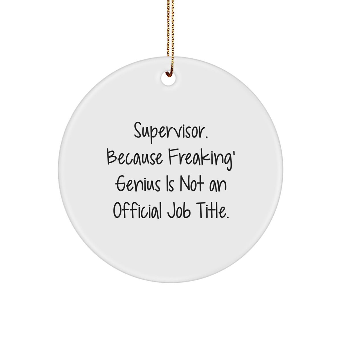 Supervisor Keepsake Christmas Ornament for Him Vivid Holiday Gift - Image 1