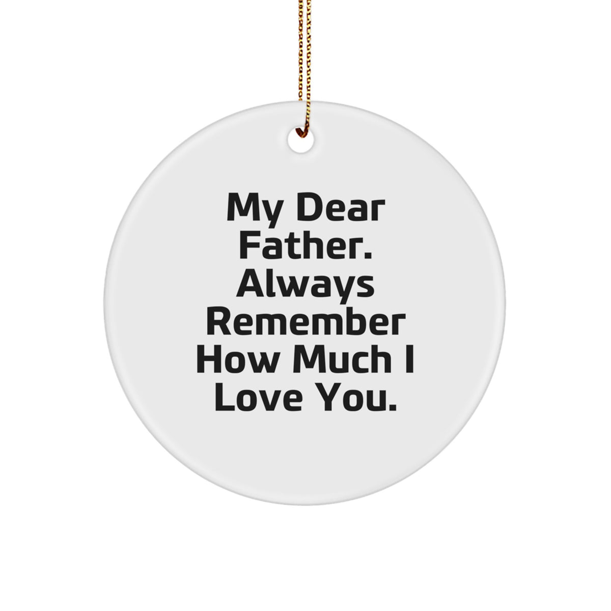 Christmas Gift for Dad - Heartfelt Present with 'My Dear Father' - Image 1