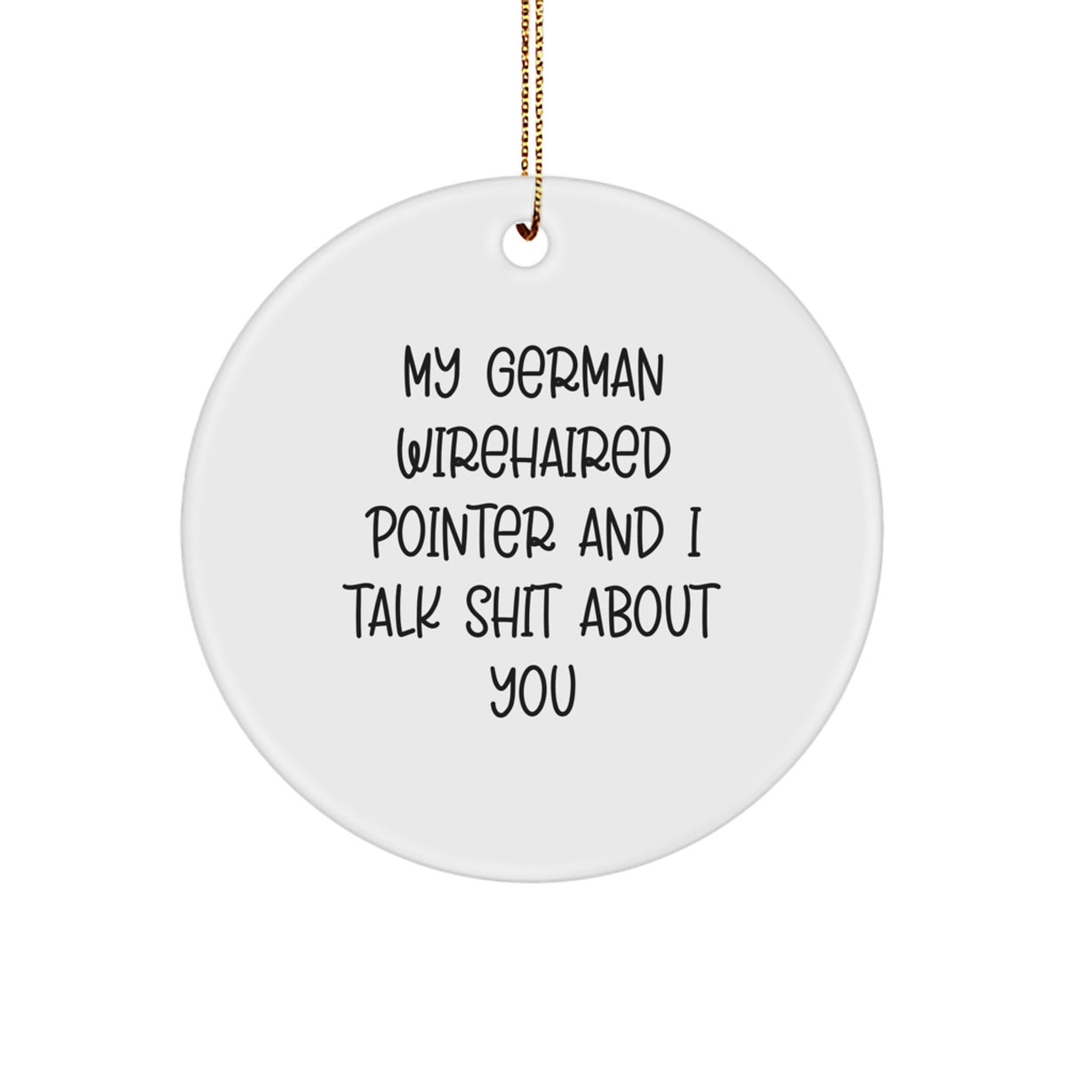 German Wirehaired Pointer Keepsake Christmas Ornament for Him Gift - Image 1