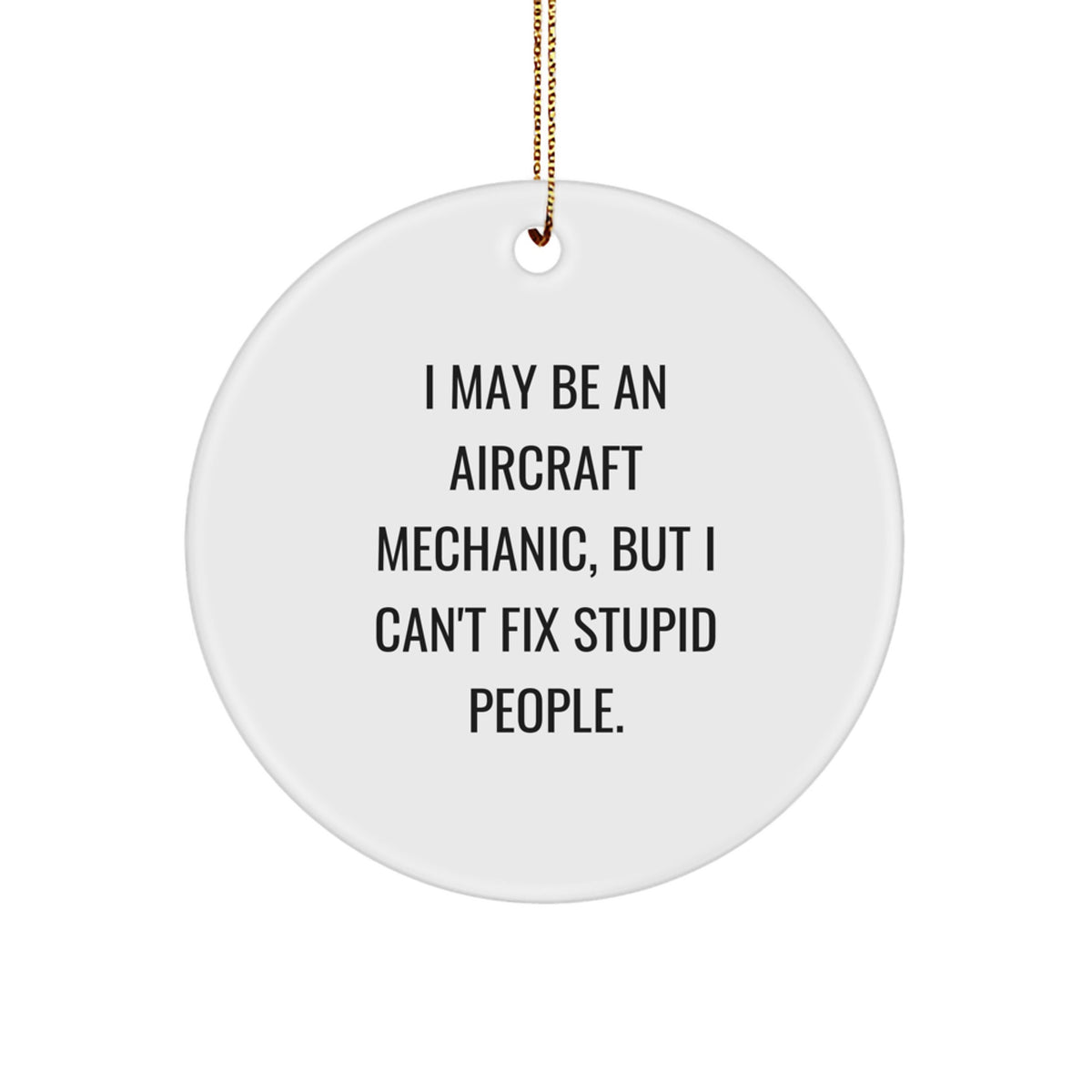 Gift Family Christmas Ornament for Aircraft Mechanic - Image 1