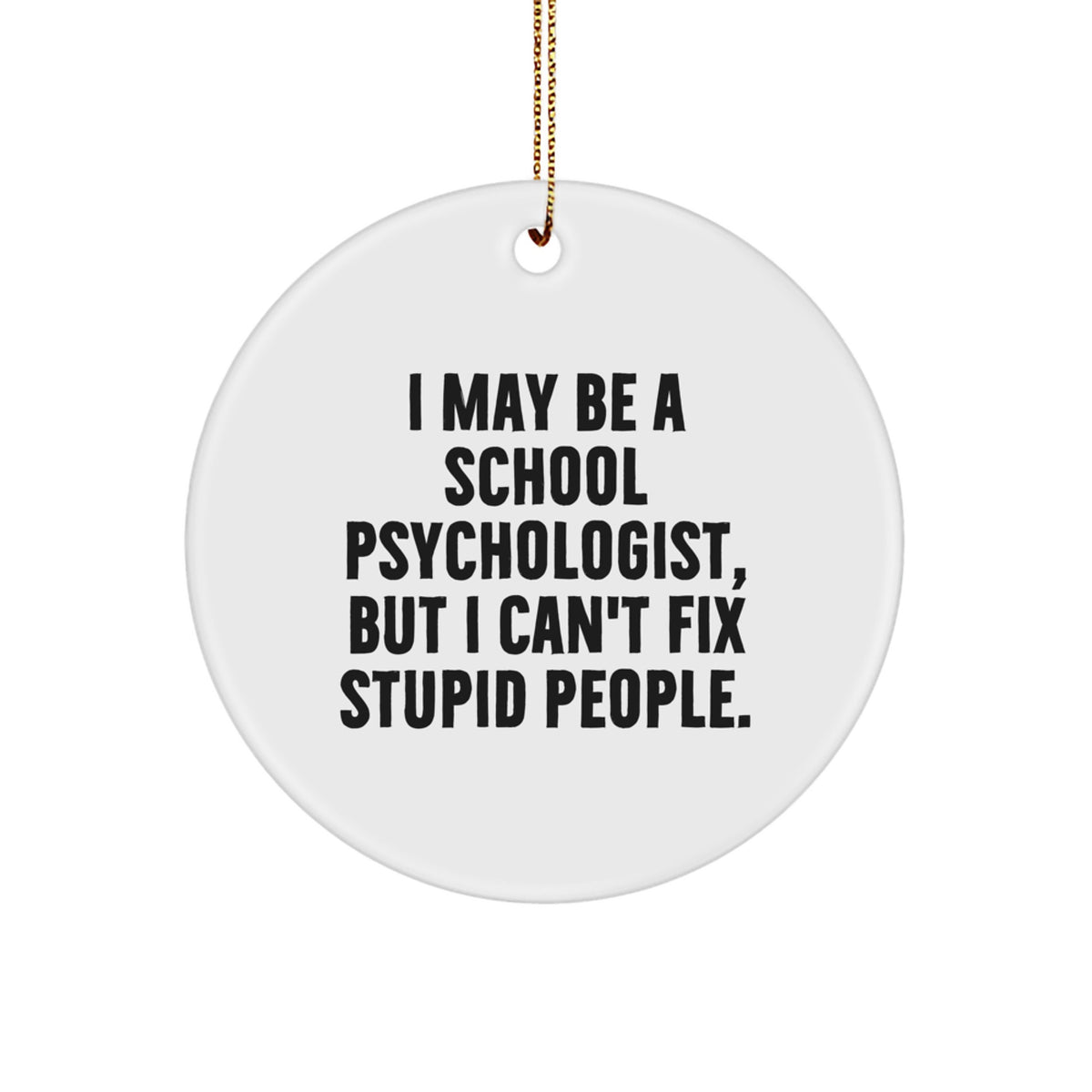 Christmas Ornament Gift for Family School Psychologist's Treasure - I - Image 1