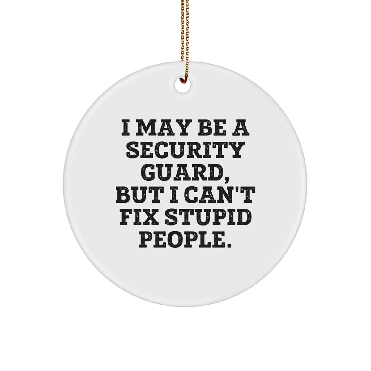 Security Guard Treasure Christmas Ornament for Family Gift - Image 1