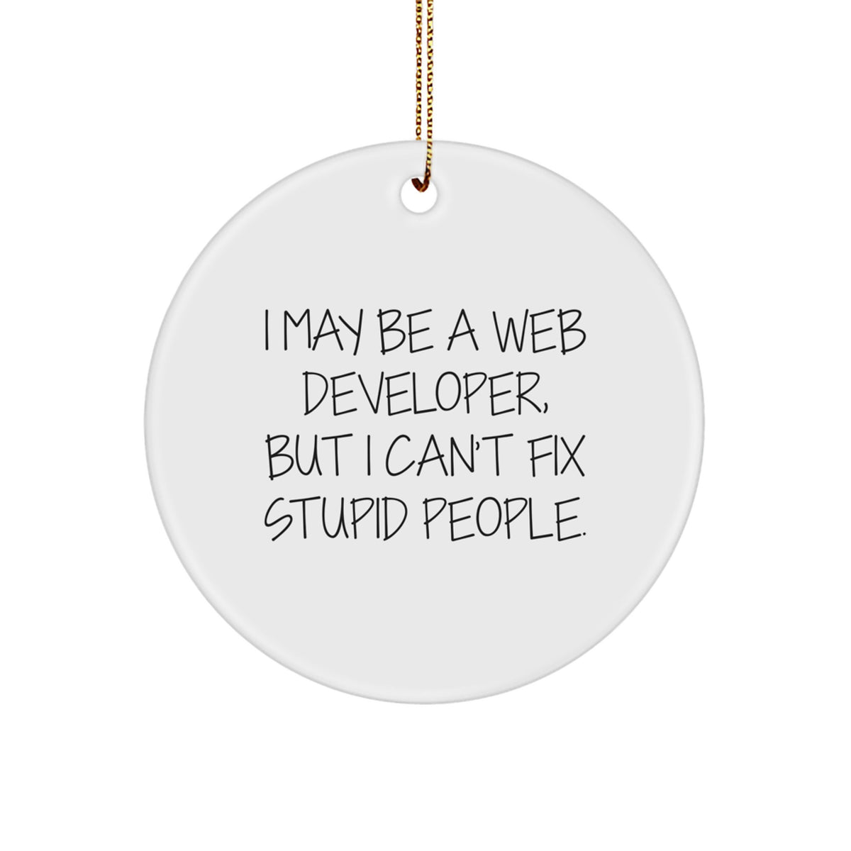 Web Developer Christmas Ornament Gift for Coworkers Idea - Image 1