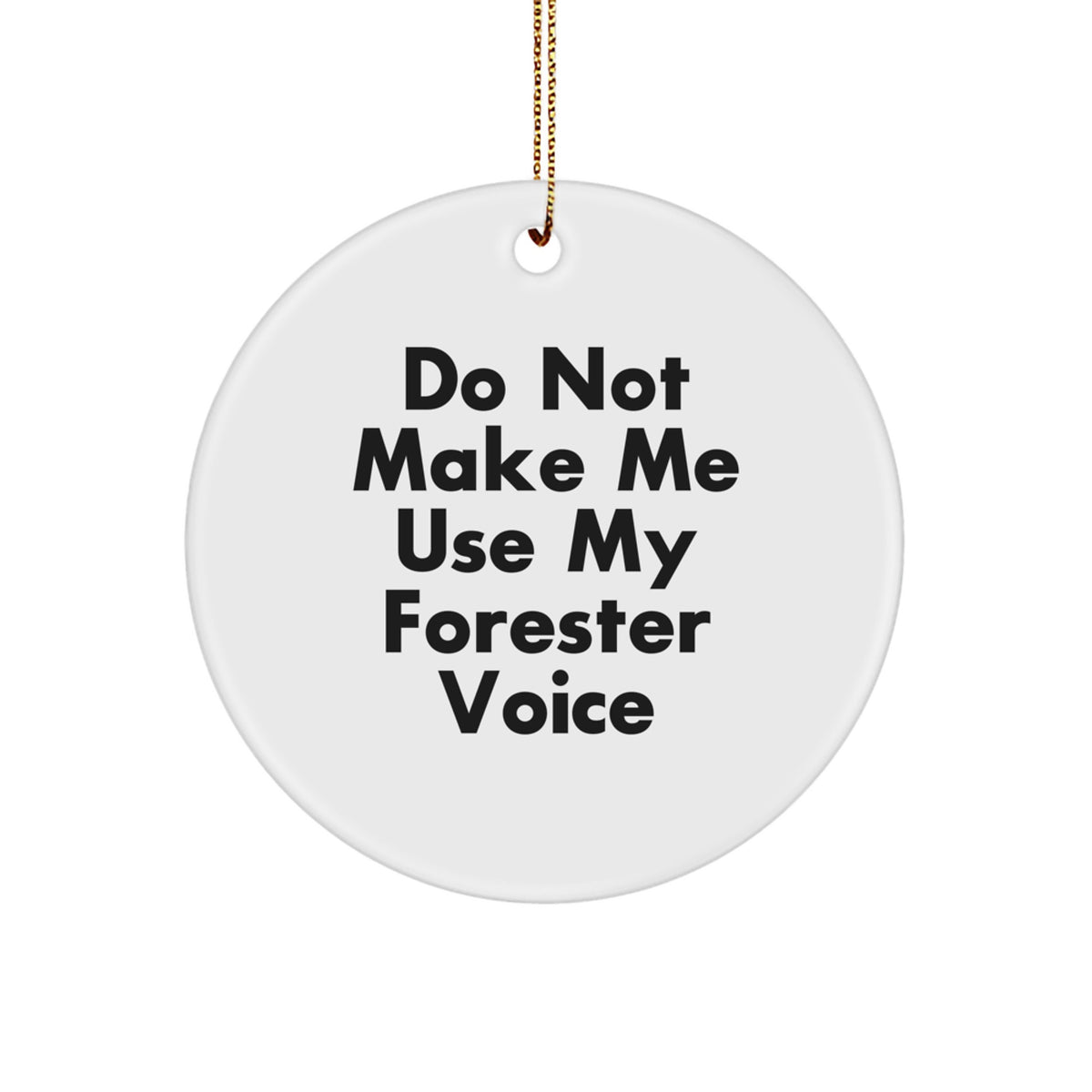 Forester Christmas Ornament Gift for Family - Treasure, Do Not Make Me - Image 1