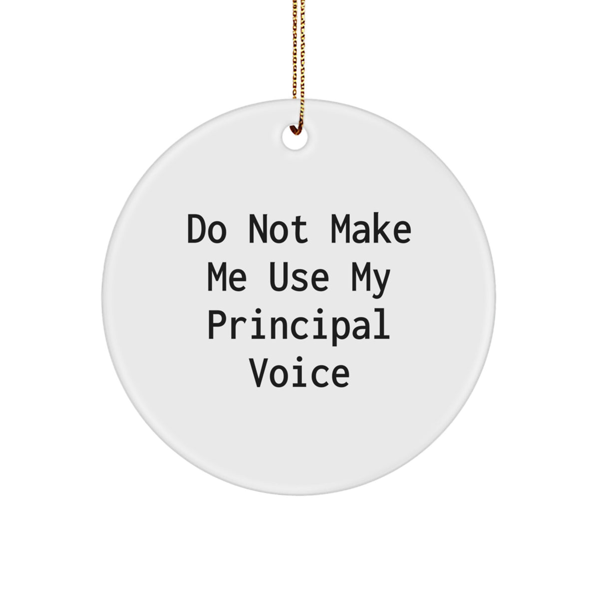 Christmas Ornament Gift Essential, Lighthearted Principal Voice Keepsake - Image 1