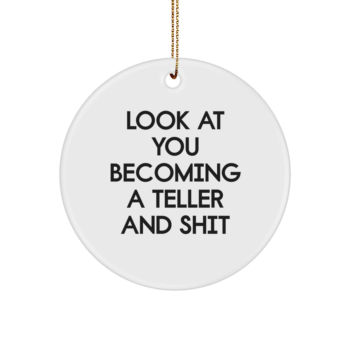 Teller Holiday Christmas Ornament Keepsake for Him Gift Unique - Image 1