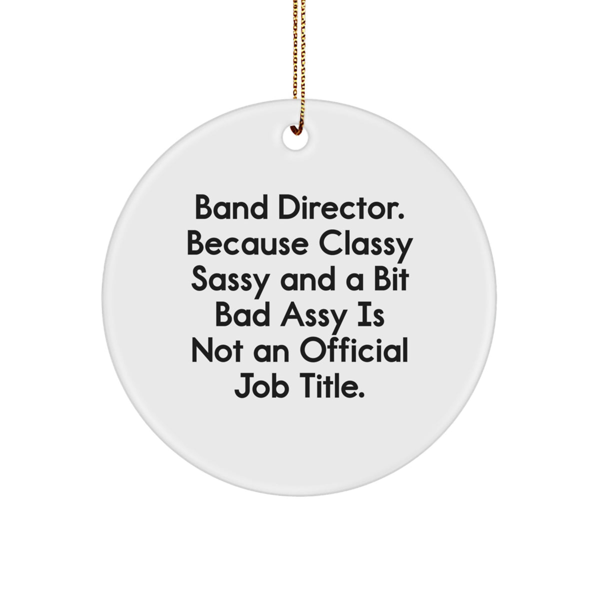 Funny Band Director Gifts from Friends, Unique Circle Ornament for Men, Women, Coworkers, Family - Band Director Christmas Unique Gifts - Image 1