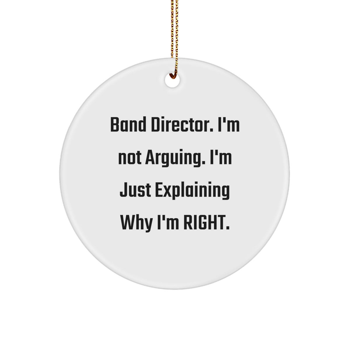 Band Director Keepsake Christmas Ornament for Him Festive Surprise Gift - Image 1