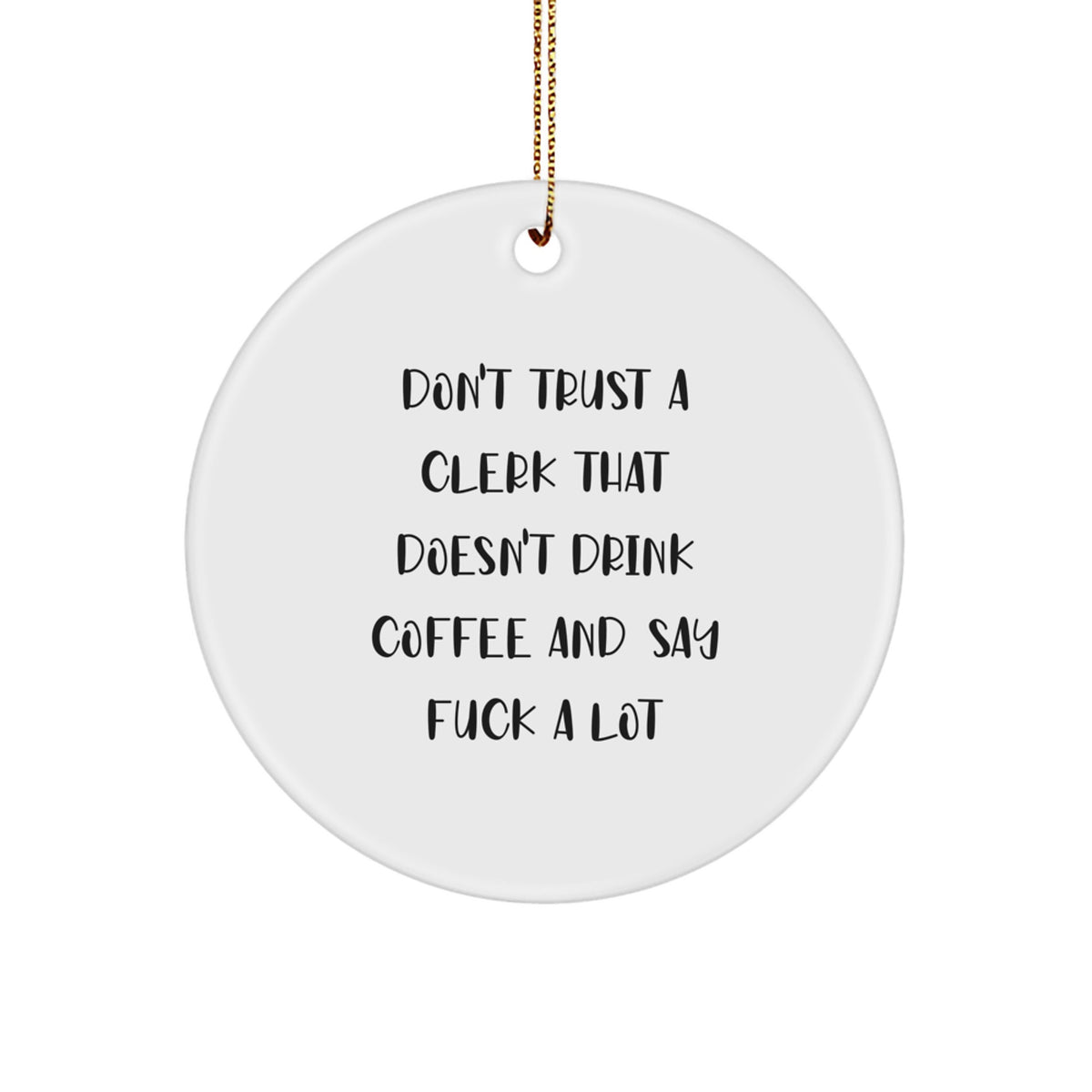 Funny Clerk Gifts from Men to Clerk Friends, Christmas Unique Gifts for Office Clerks - Image 1