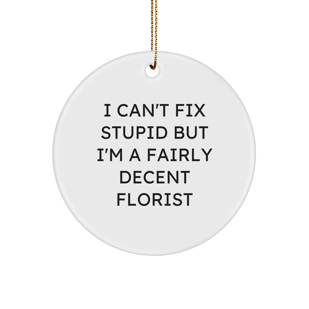 Christmas Gift for Teens Surprise Florist Circle Ornament - Image 1